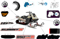 2024 North America - SUMMIT 850 E-TEC Turbo R - X - TARD - Northern Lichen - 165X16X3P4F Track