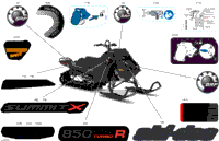 2024 North America - SUMMIT 850 E-TEC Turbo R - X - TPRA - Deep Black - 154X16X2.5PLF Track