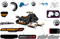 2024 North America - SUMMIT 850 E-TEC Turbo R - X with Expert Package - TJRB - Orange Crush - 165X16X3P4 Track