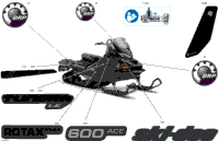 2024 North America - TUNDRA 600 ACE - LE - GNRA - Deep Black - 154X16X1.5CH Track