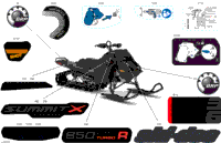 2024 North America - SUMMIT 850 E-TEC Turbo R - X with Expert Package - TFRC - Deep Black - 175X16X3P4 Track