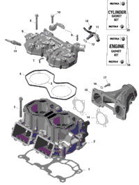 2024 North America - SUMMIT 600R E-TEC - Adrenaline - CDRK - Catalyst Gray - 146X16X2.5PF Track