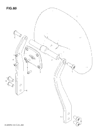 Backrest, Mounts, кофры C50t