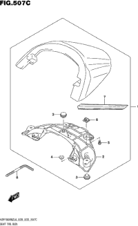 сиденье Tail Box (For Bbd) (Vzr1800bzl6 E33)
