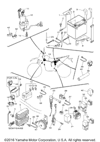 2017 WR250R (WR25RHC) CA