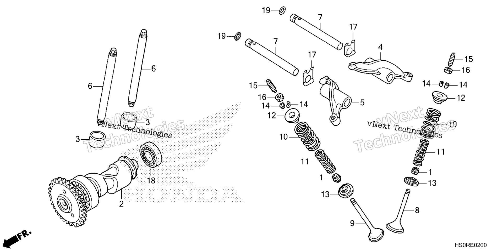 2025 TRX250TM1A (VIN# 1HFTE210-SJ100001 To 1HFTE210-SJ199999)
