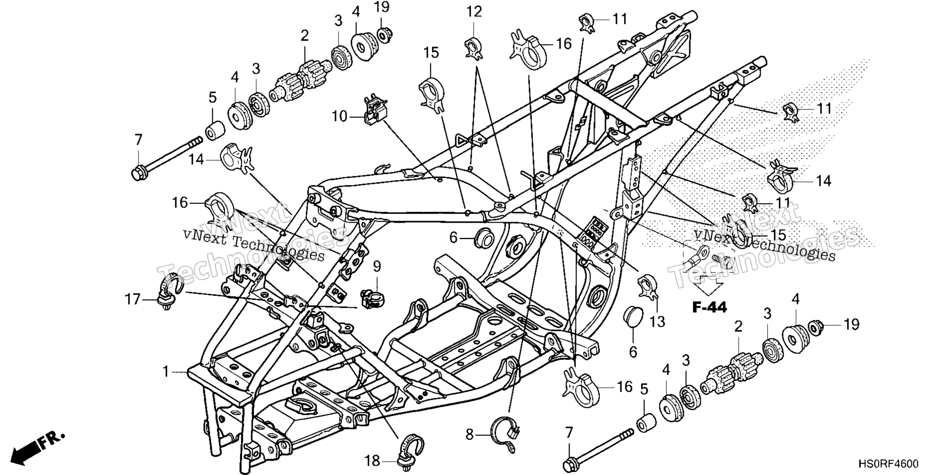 2025 TRX250TM1A (VIN# 1HFTE210-SJ100001 To 1HFTE210-SJ199999)