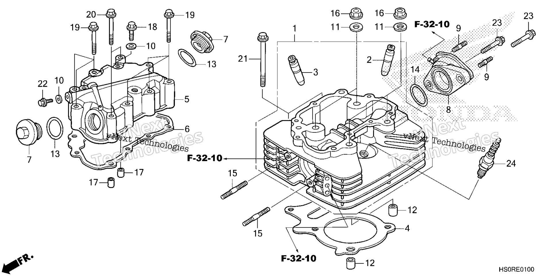 2025 TRX250TM1A (VIN# 1HFTE210-SJ100001 To 1HFTE210-SJ199999)
