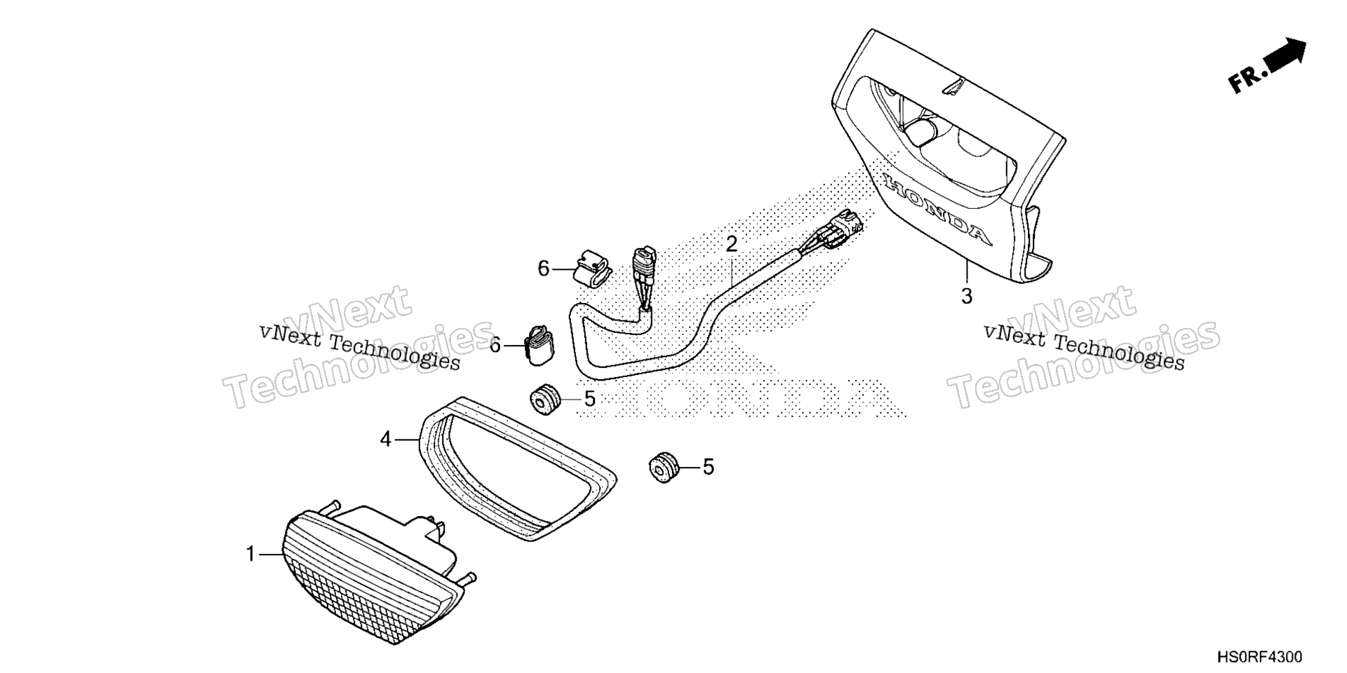 2025 TRX250TM1A (VIN# 1HFTE210-SJ100001 To 1HFTE210-SJ199999)
