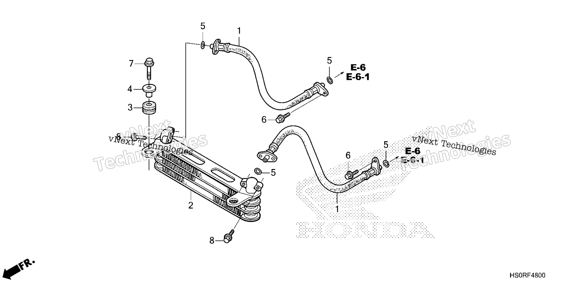 2025 TRX250TM1A (VIN# 1HFTE210-SJ100001 To 1HFTE210-SJ199999)