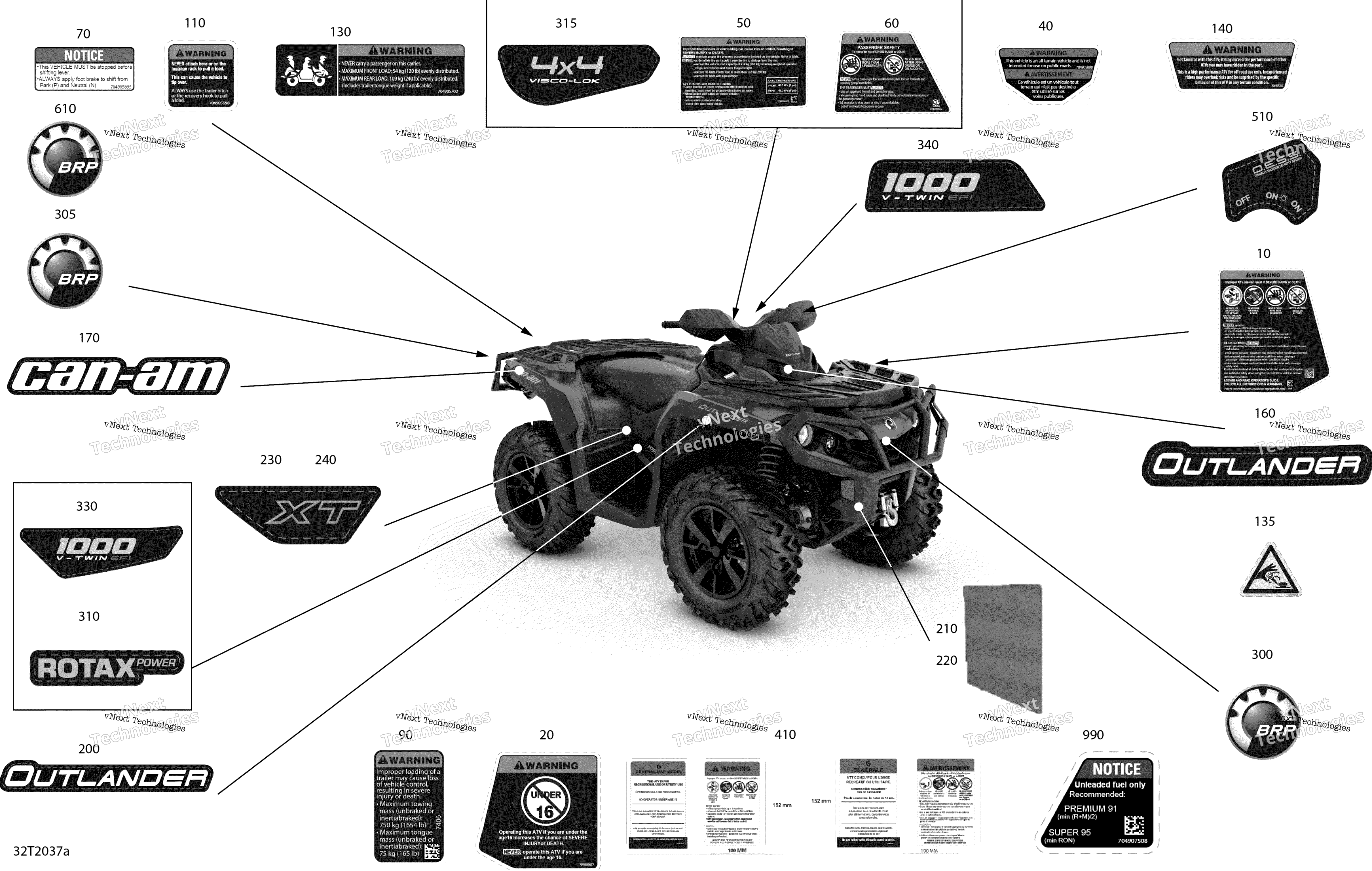2020 Outlander 1000R EFI - XT XTP XXC - North America