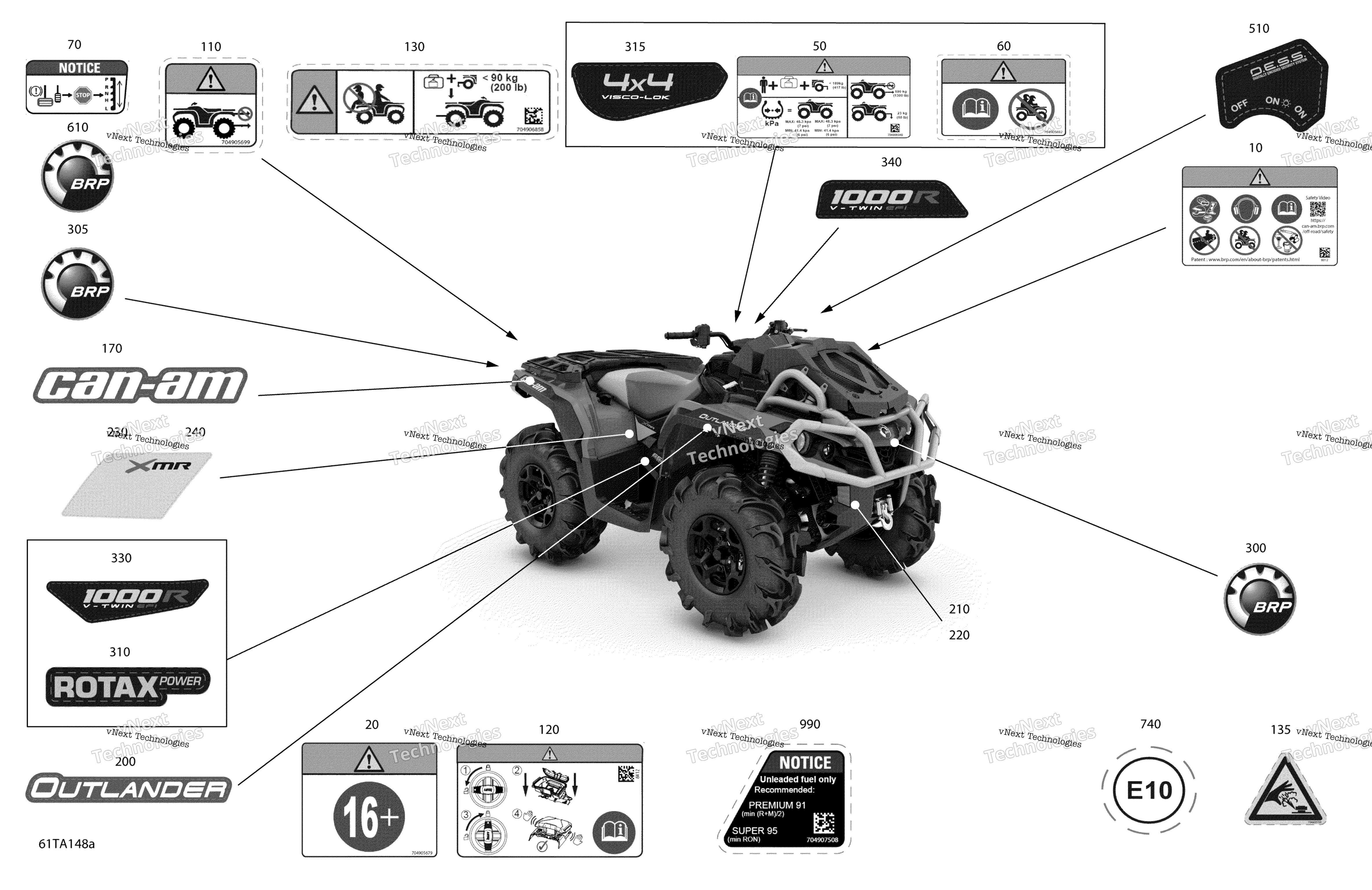 2021 Outlander 1000R EFI - XMR - CE