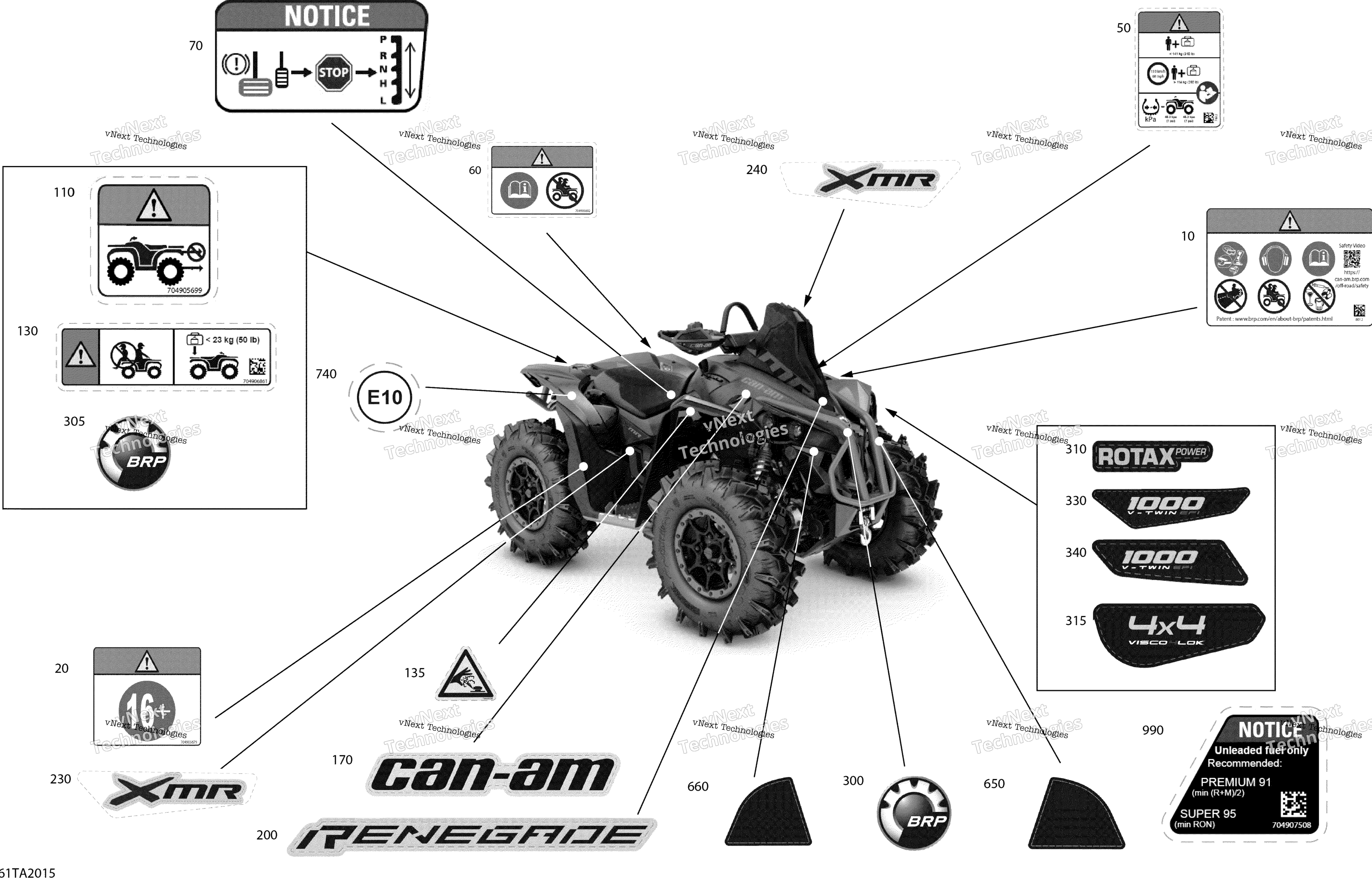 2021 Renegade 1000R EFI - XMR - NEO YELLOW - CE