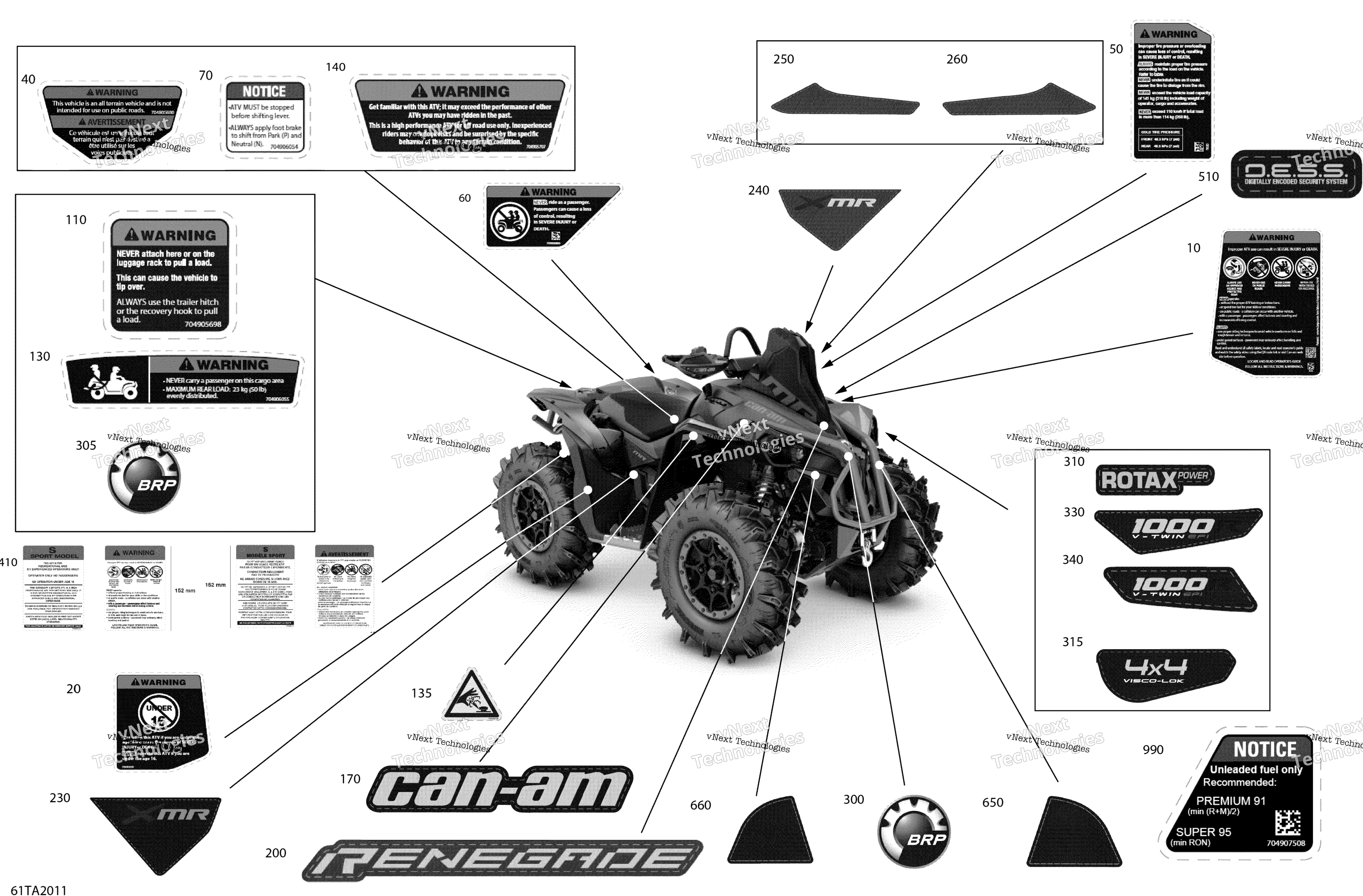 2021 Renegade 1000R EFI - XMR - North America