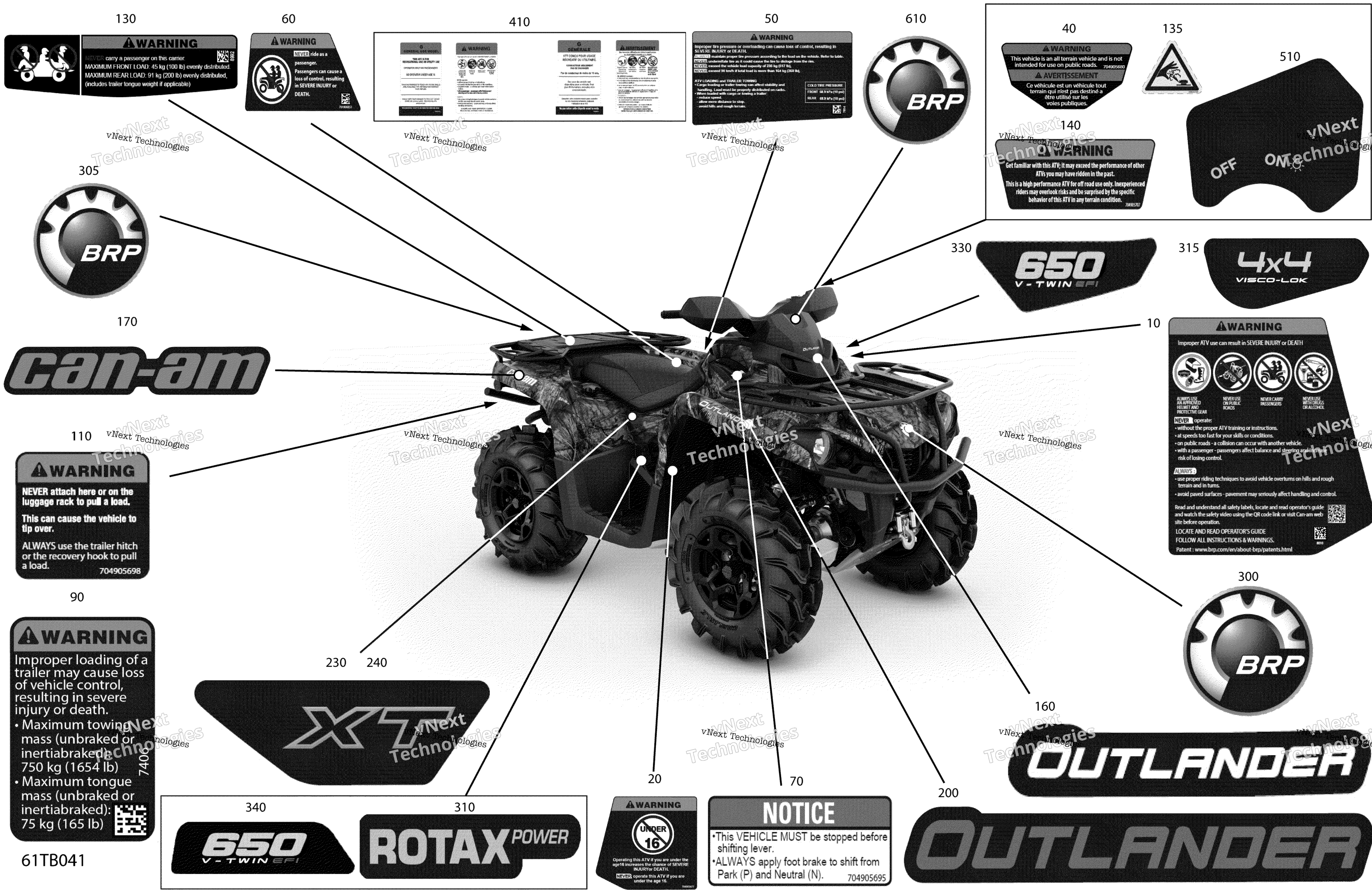 2022 Outlander 650 EFI - XT - North America
