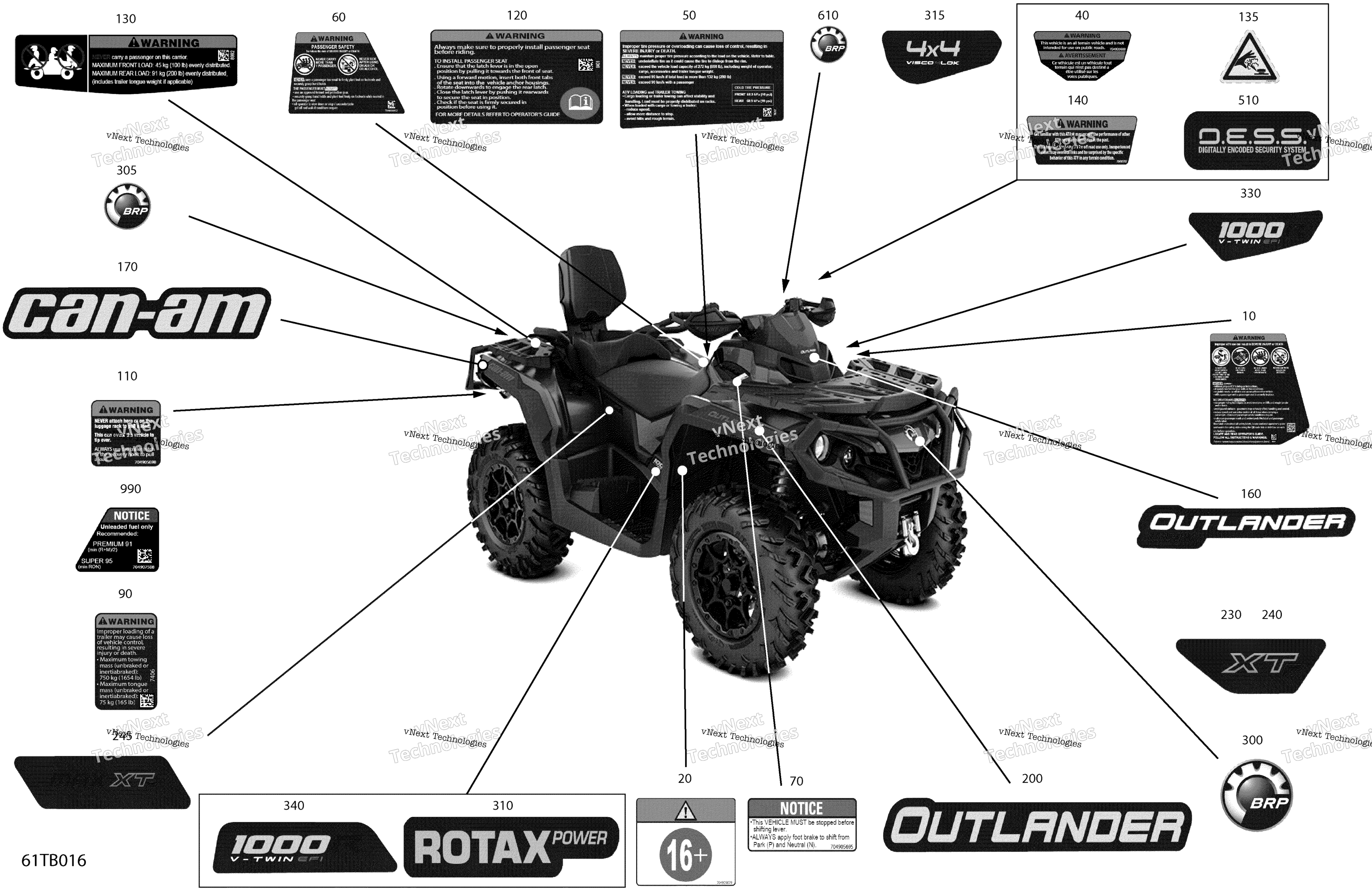 2022 Outlander MAX 1000R EFI - XTP - North America