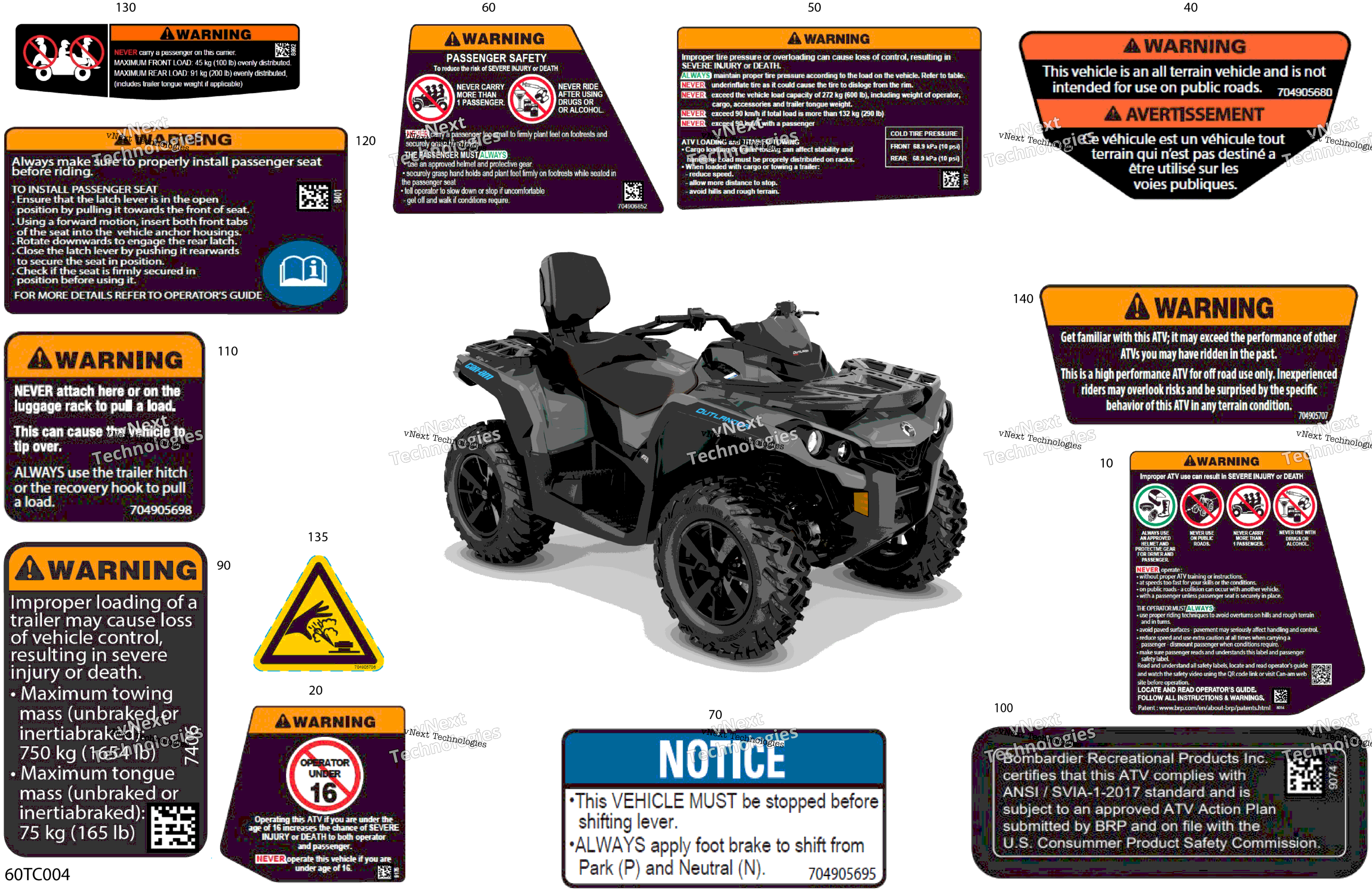 2023 Outlander MAX 1000R EFI - XTP - (5JPA) North America