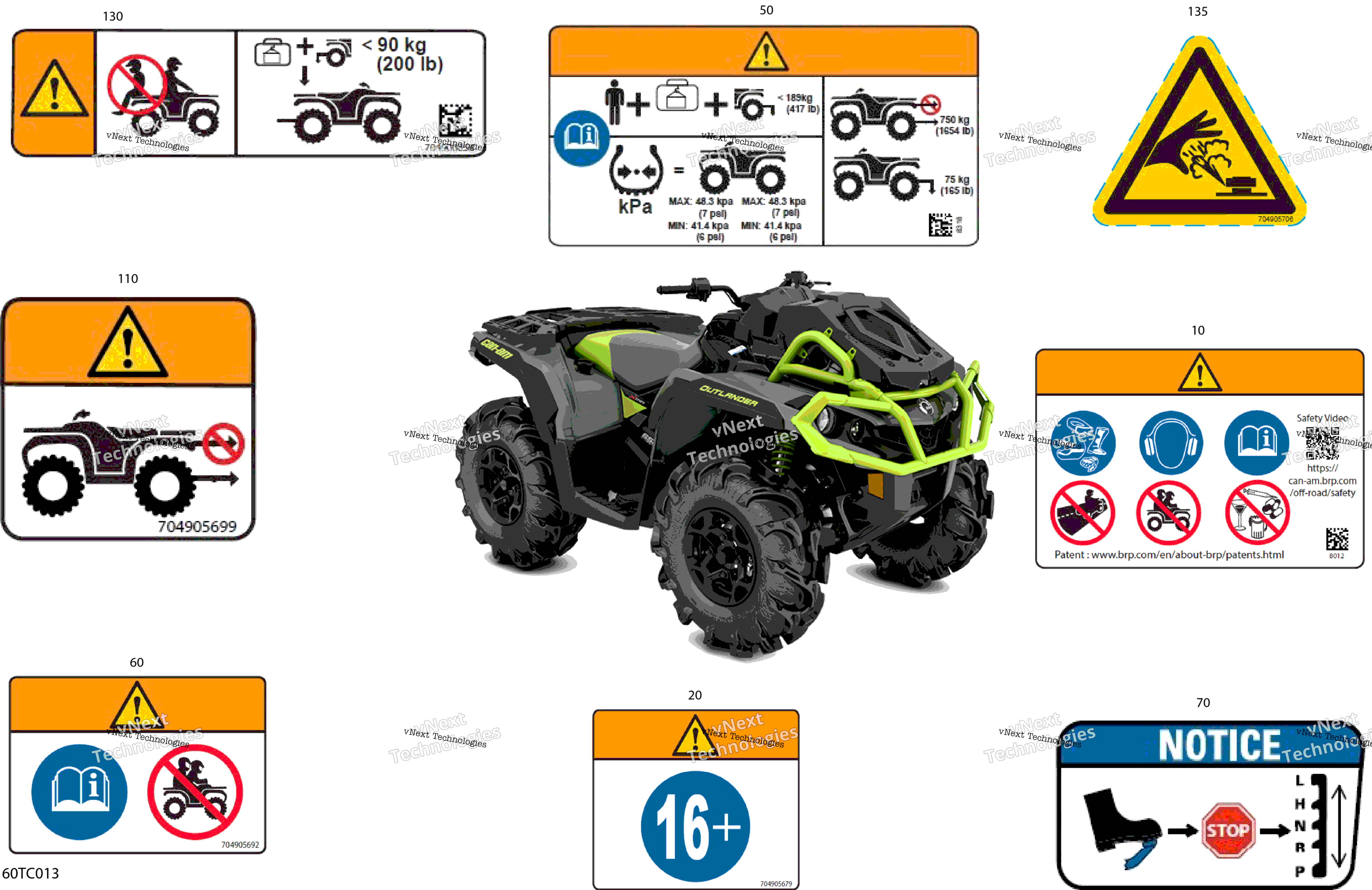 2023 Outlander 650 EFI - XMR - Nothern Lichen (5EPB) - CE