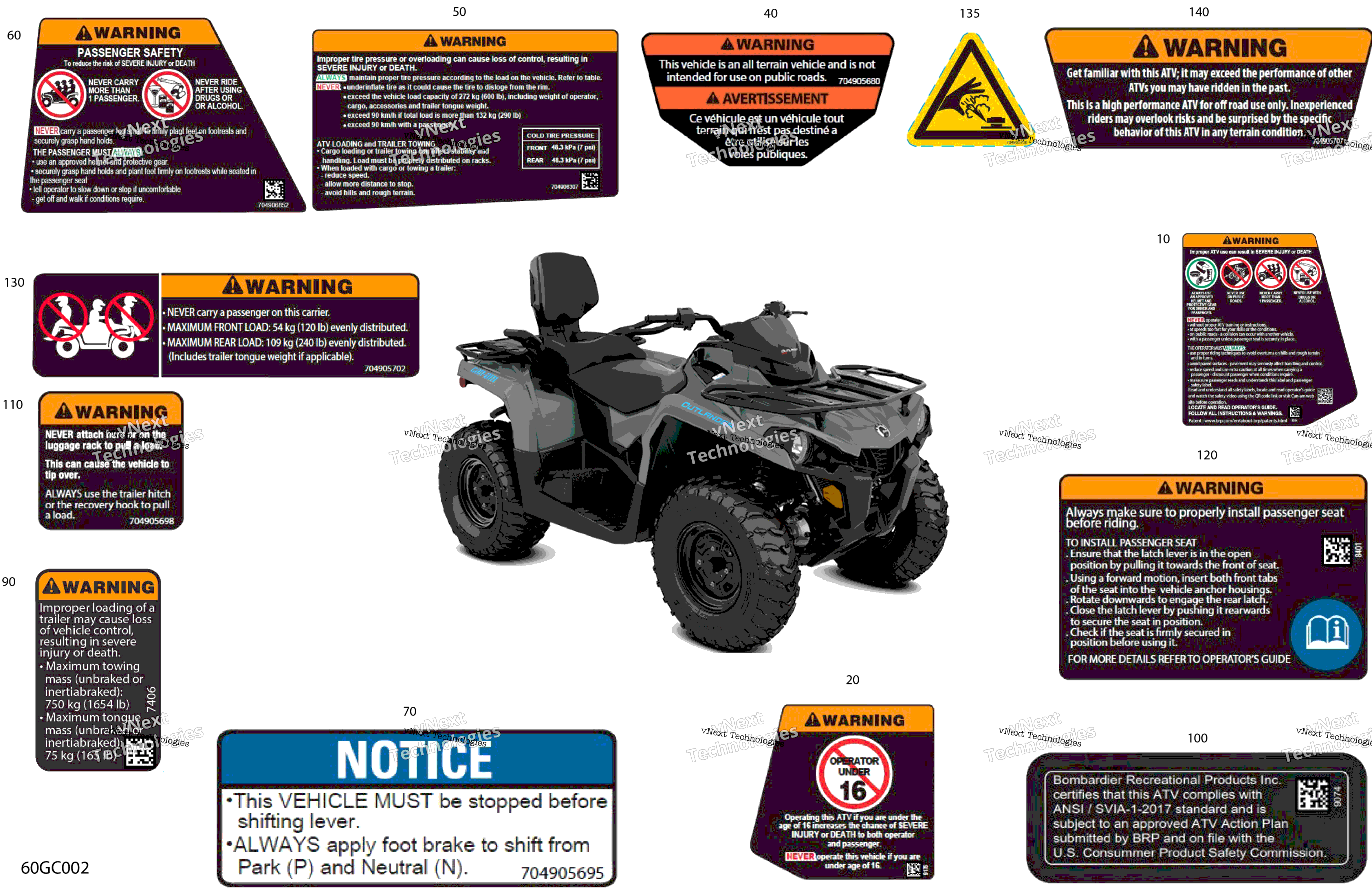 2023 Outlander MAX 570 EFI - XT - (2GPA-2GPB) North America
