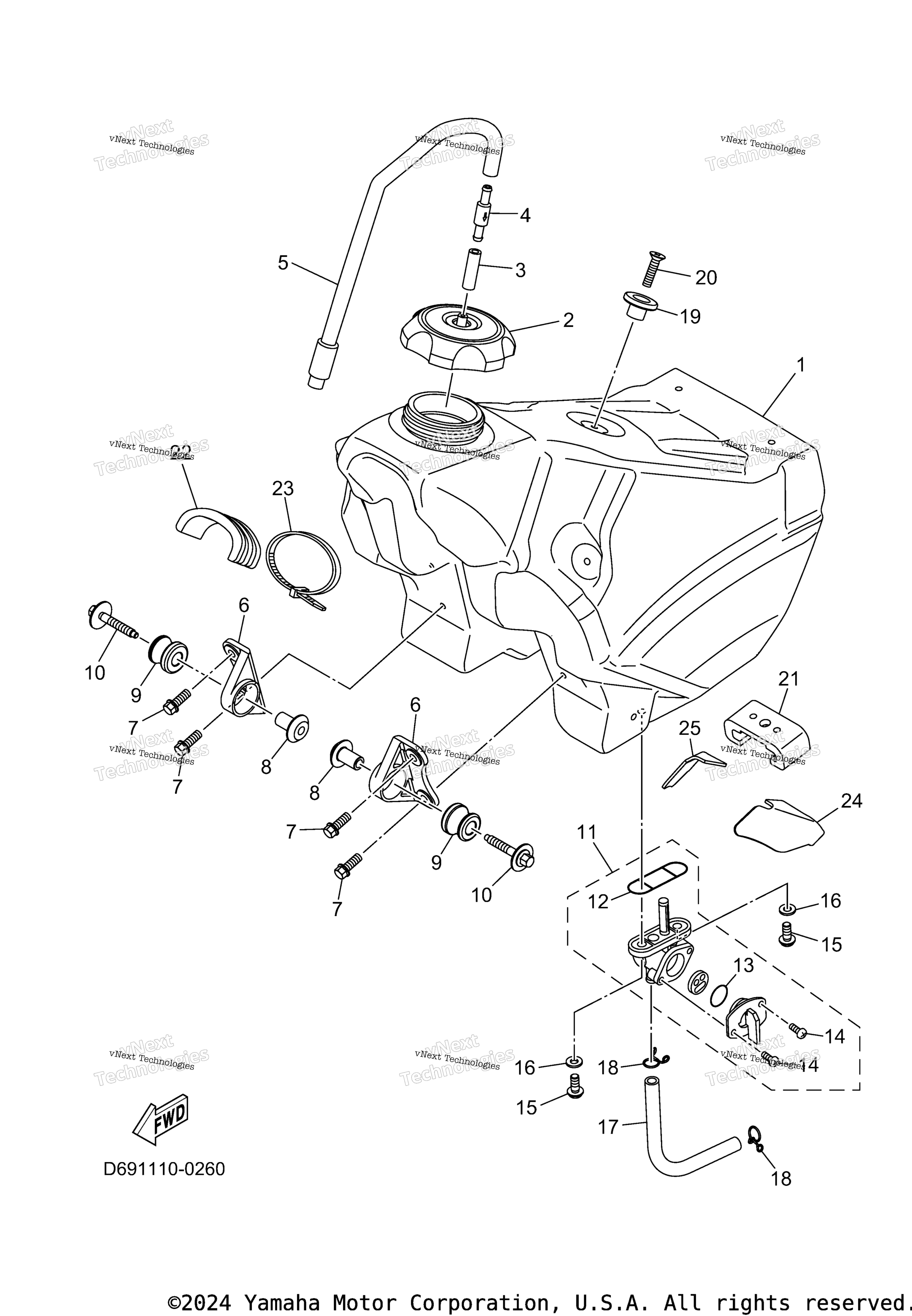 2025 YZ250 (YZ250SL)