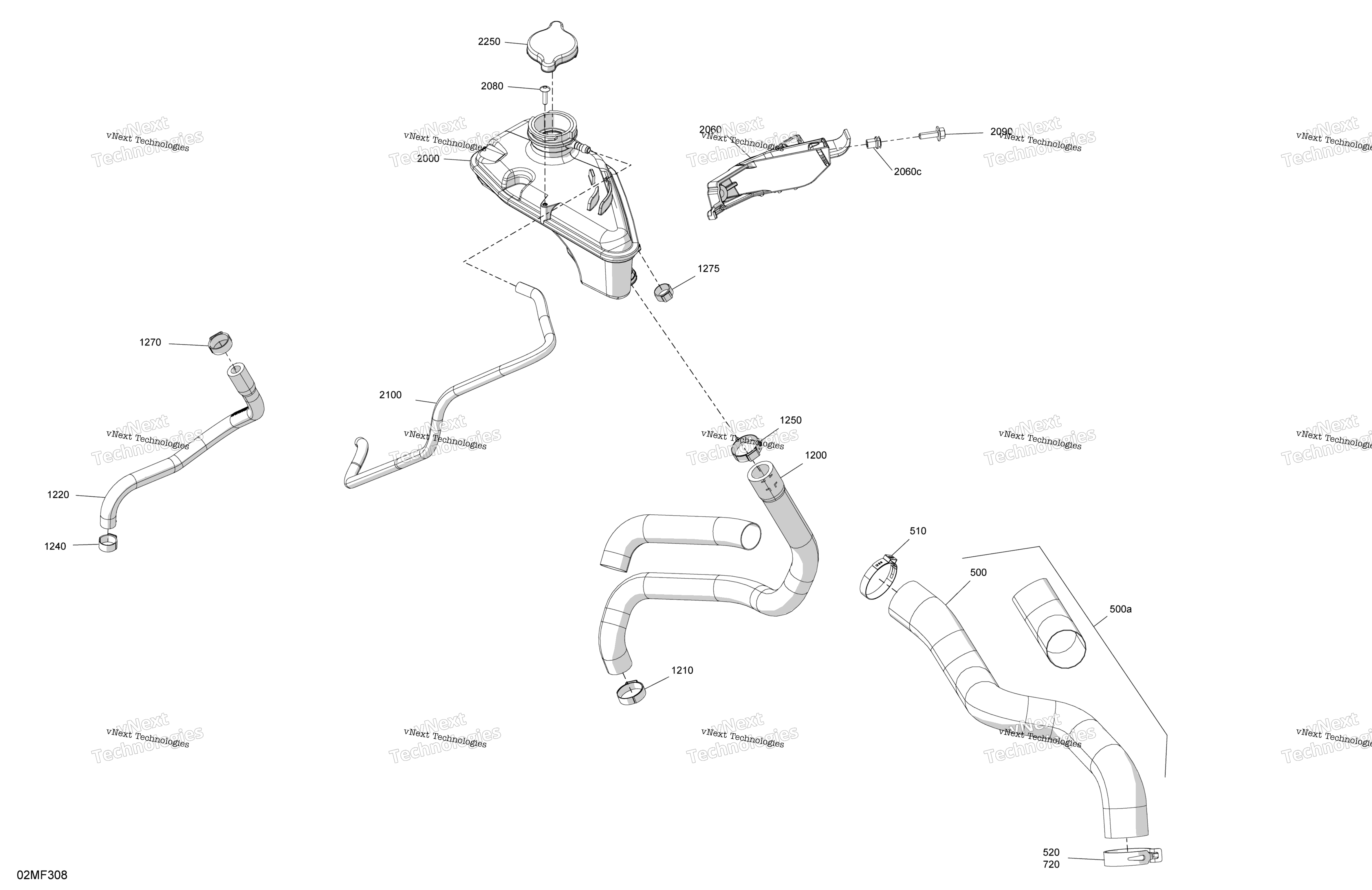 2026 MXZ - X-RS - 600R E -TEC - MZTC - Mineral Blue - 15X137X1.5IR Track