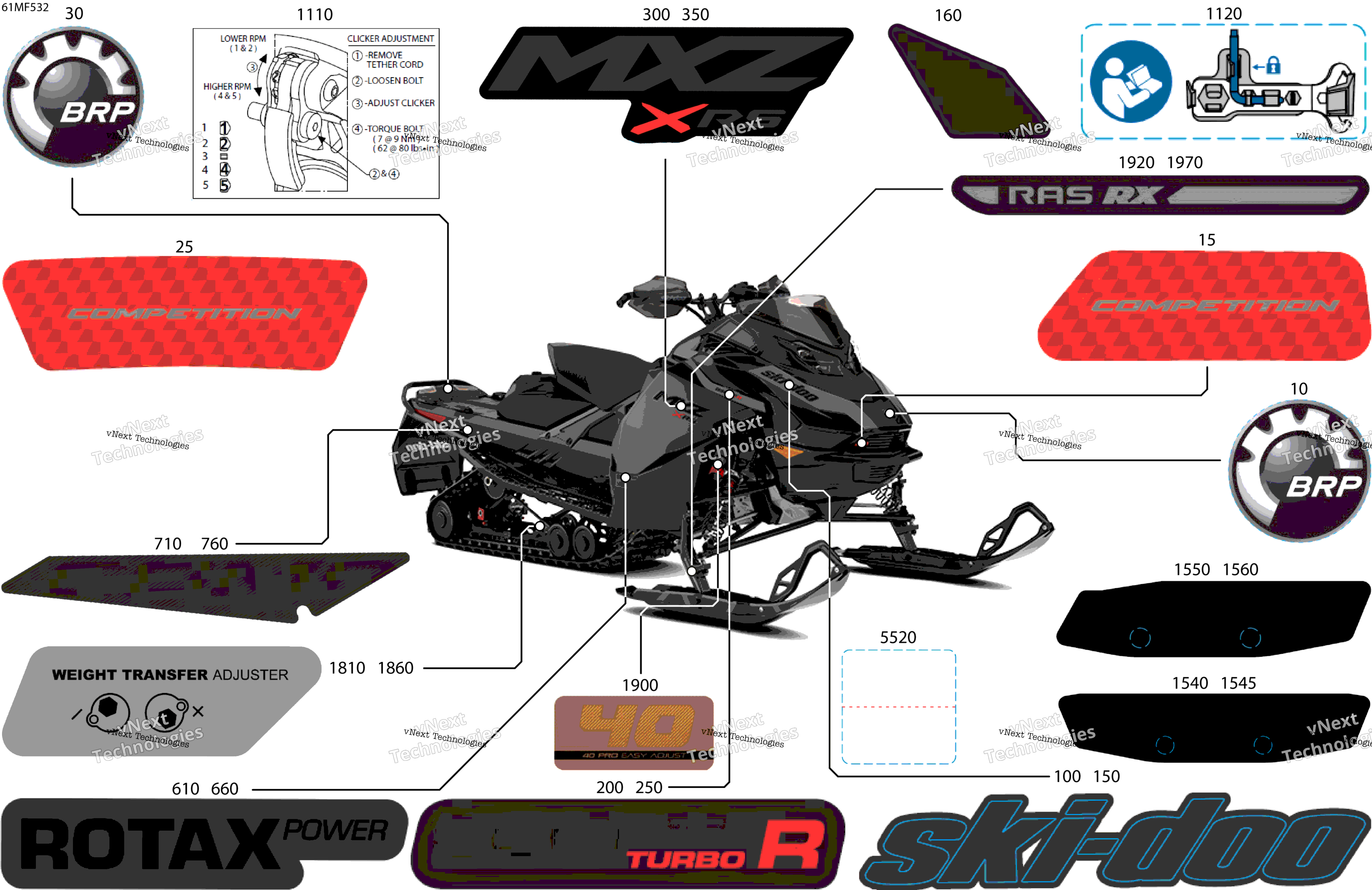 2026 MXZ - X-RS with Competition package - 850 E-TEC Turbo R - UCTE - Deep Black - 15X137X1.25RSII2P Track