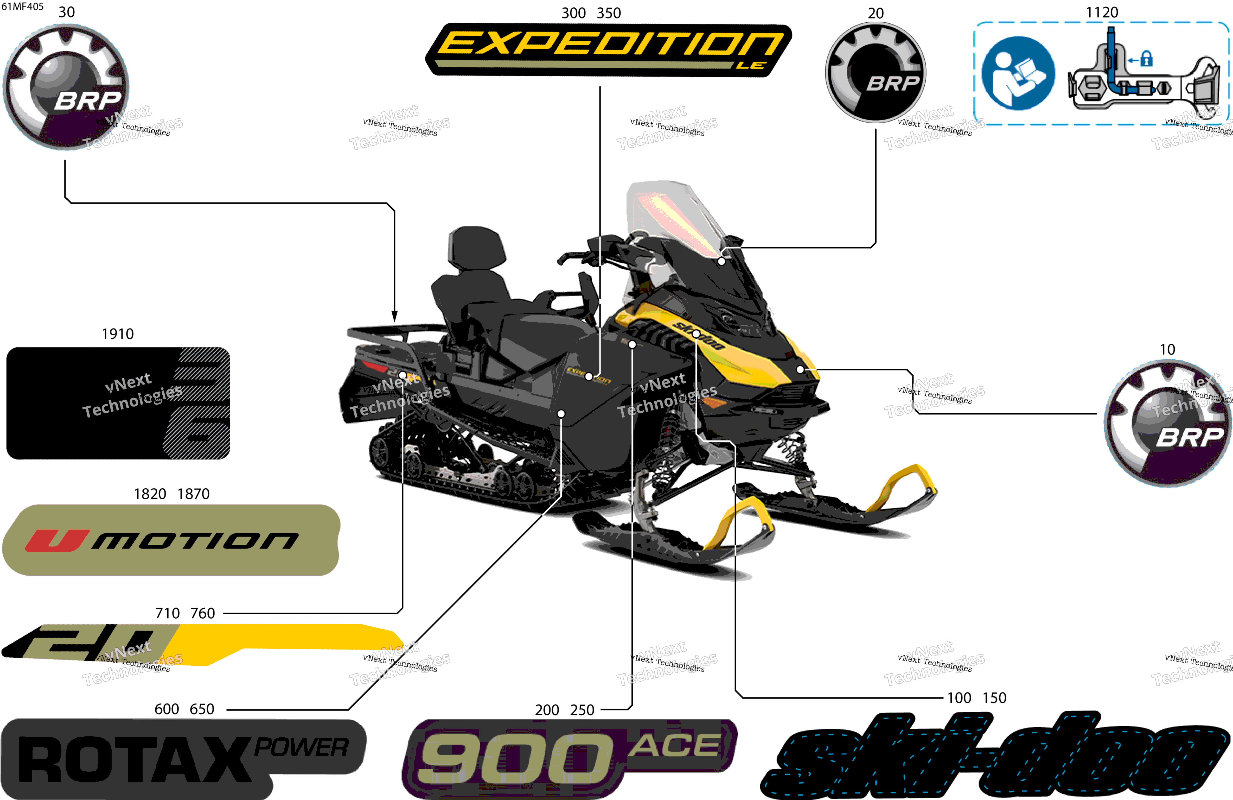 2026 EXPEDITION - LE - 900 ACE - AATE - Neo Yellow - 20X154X1.5CSS Track