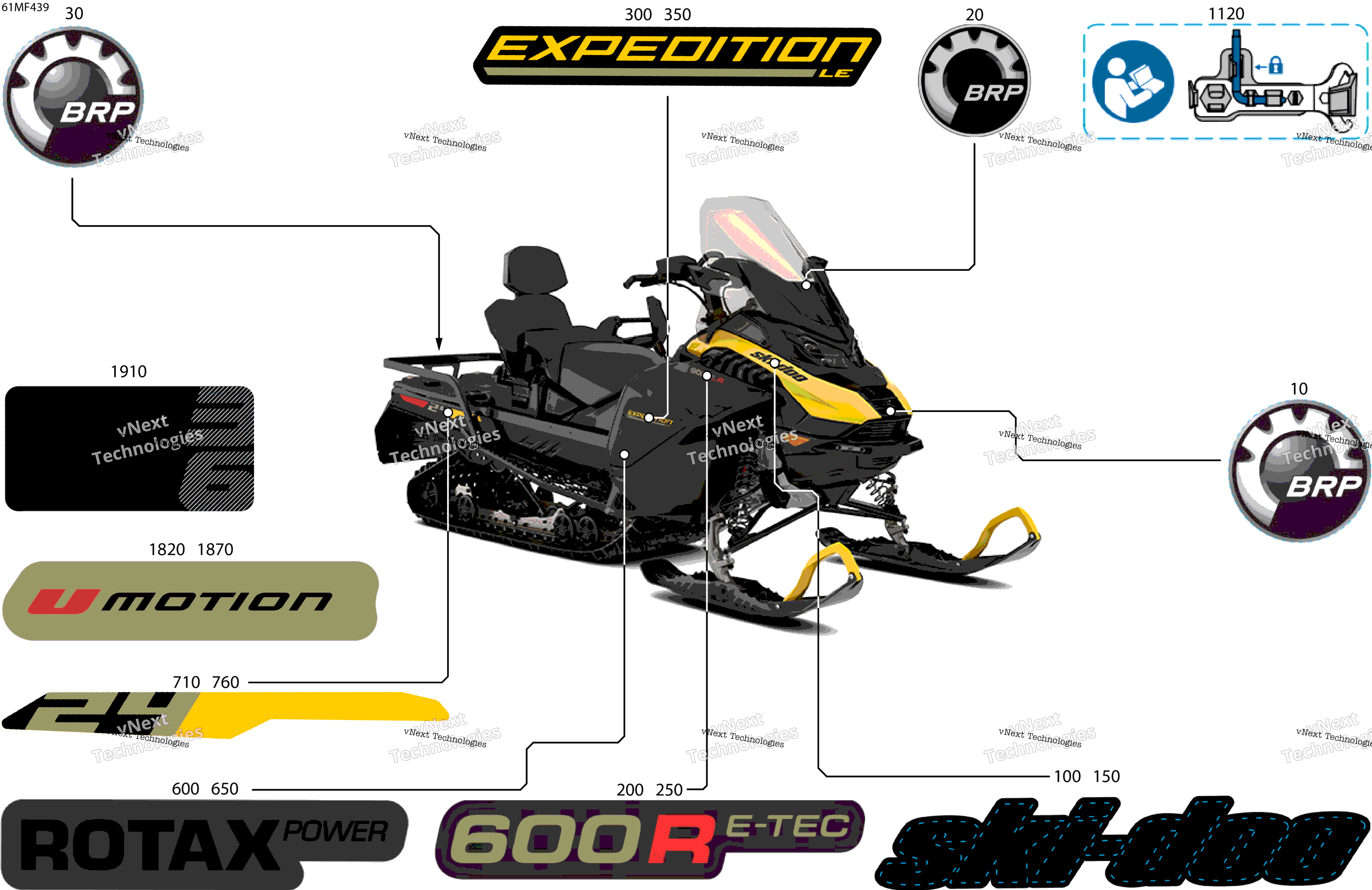 2026 EXPEDITION - LE - 900 ACE TURBO R - AWTC - Neo Yellow - 24X154X1.5CST Track
