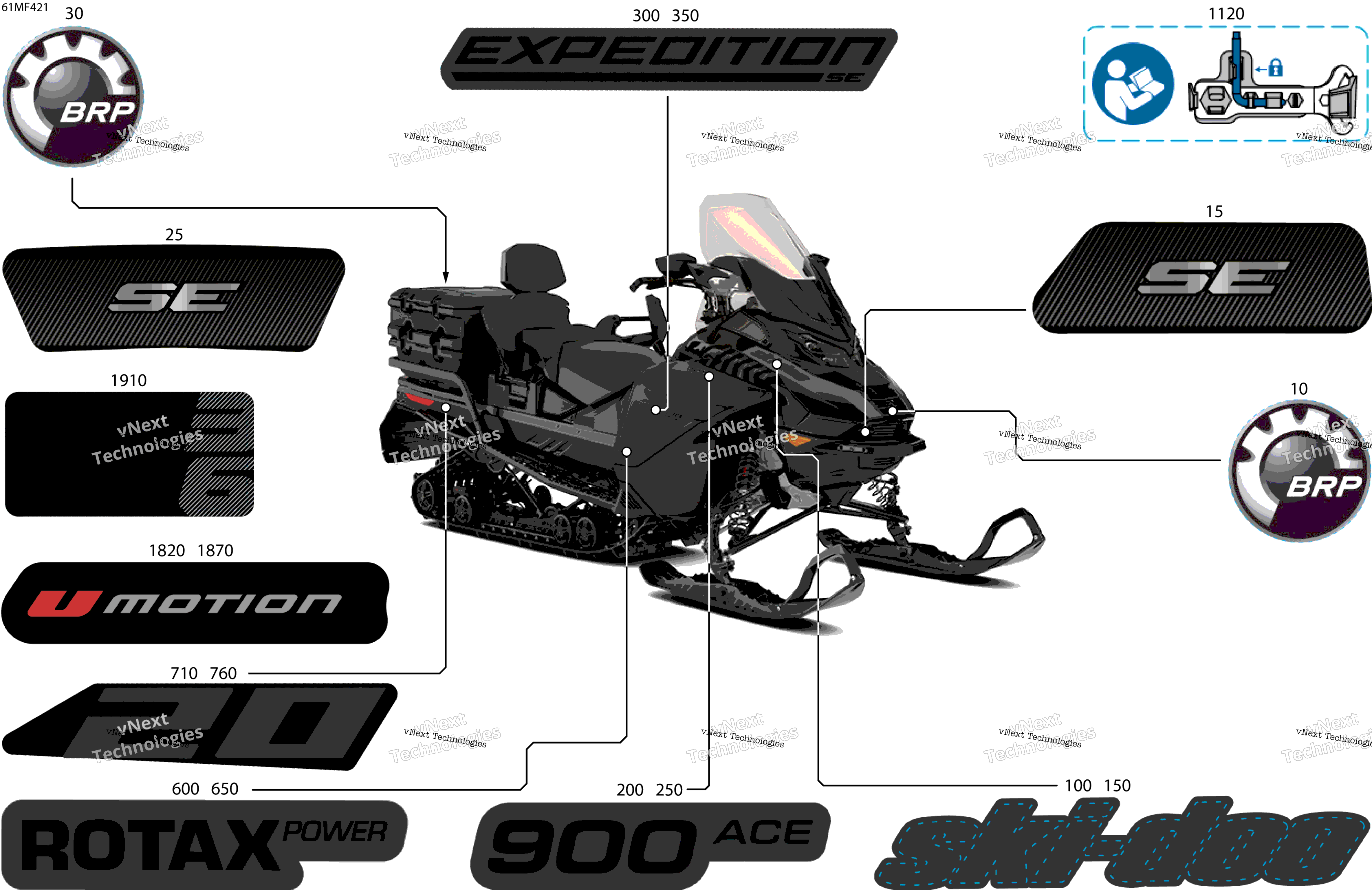 2026 EXPEDITION - SE - 900 ACE - AETD - Deep Black - 20X154X1.5ICSS Track