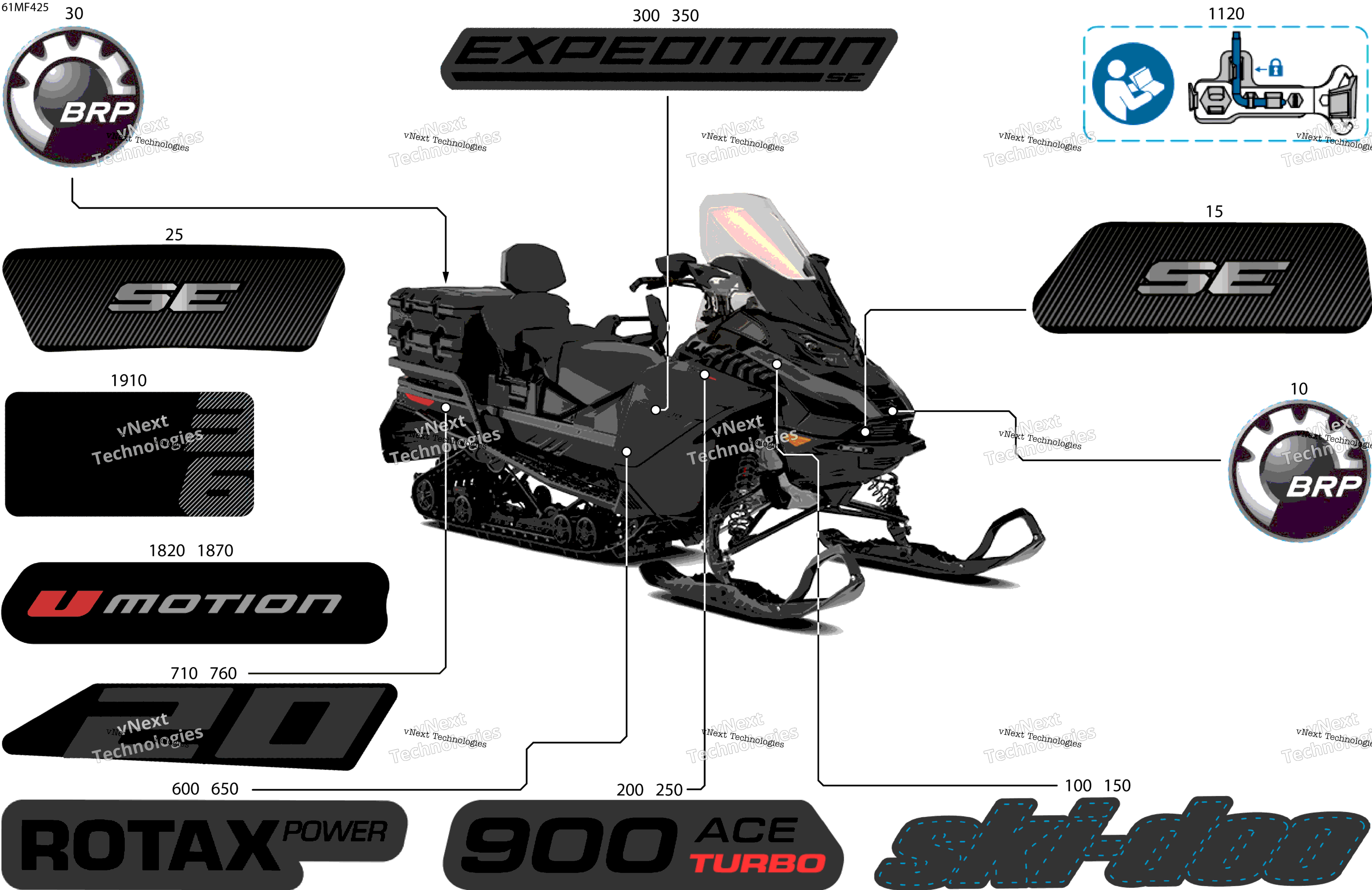2026 EXPEDITION - SE - 900 ACE TURBO - AFTC - Deep Black - 20X154X1.8CST8 Track
