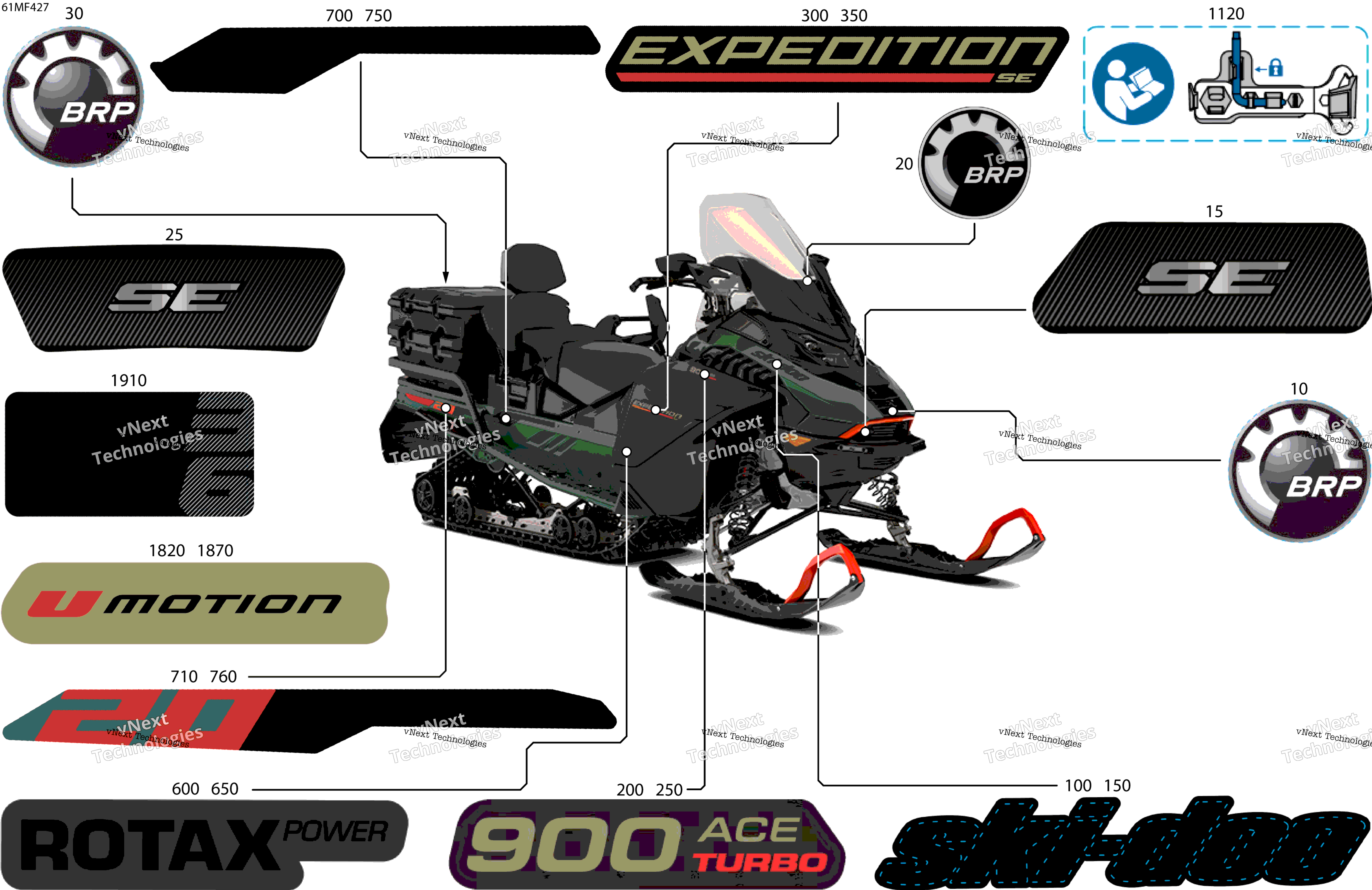 2026 EXPEDITION - SE - 900 ACE TURBO - AFTJ - Tundra Green - 20X154X1.8CST8 Track