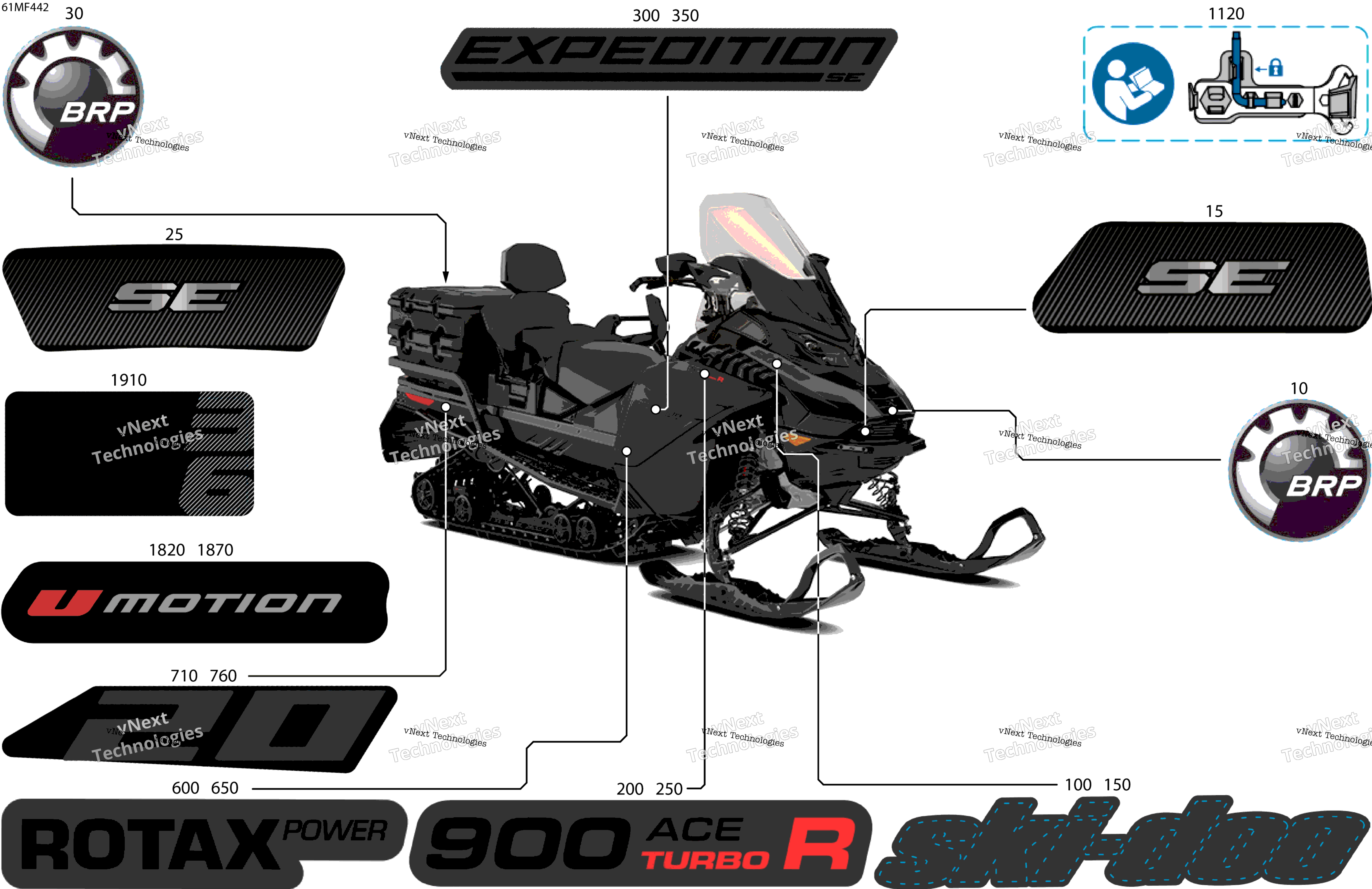 2026 EXPEDITION - SE - 900 ACE TURBO R - AYTE - Deep Black - 20X154X1.5ICSS Track