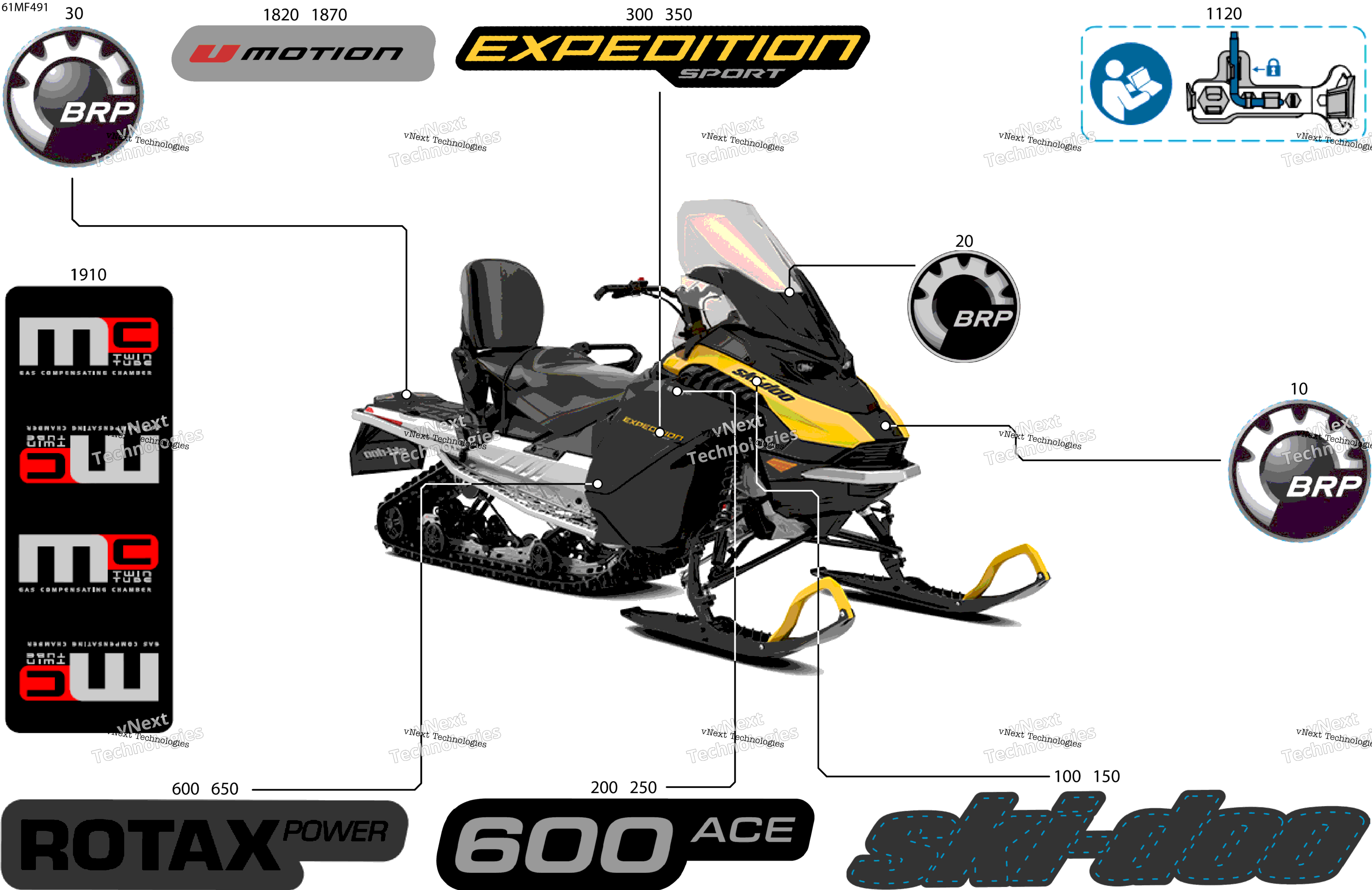2026 EXPEDITION - SPORT - 600 ACE - KCTB - Neo Yellow - 16X154X1.5CH Track