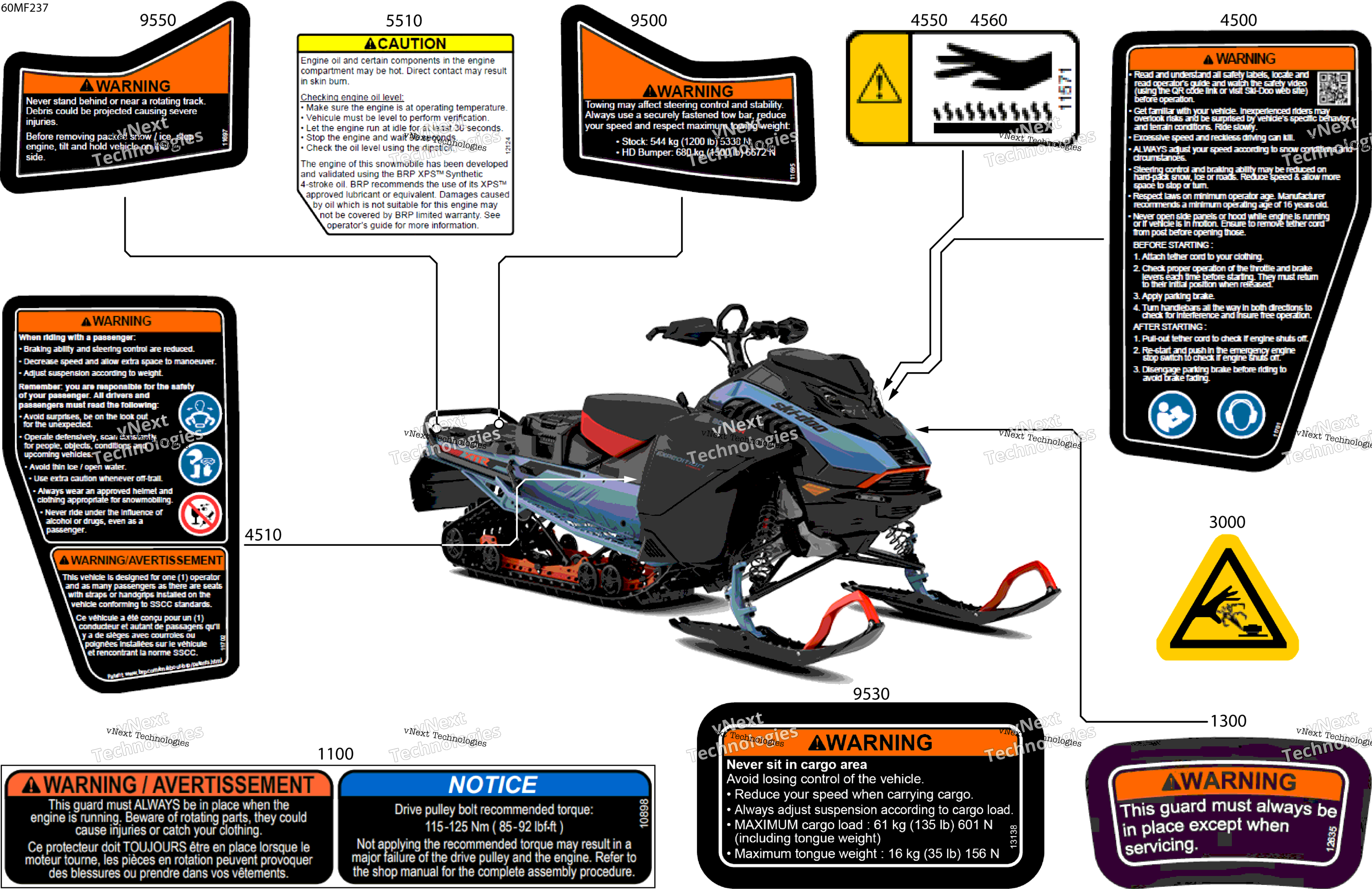 2026 EXPEDITION - XTREM - 900 ACE TURBO R - APTB - Scandi Blue - 20X154X1.8CST8 Track