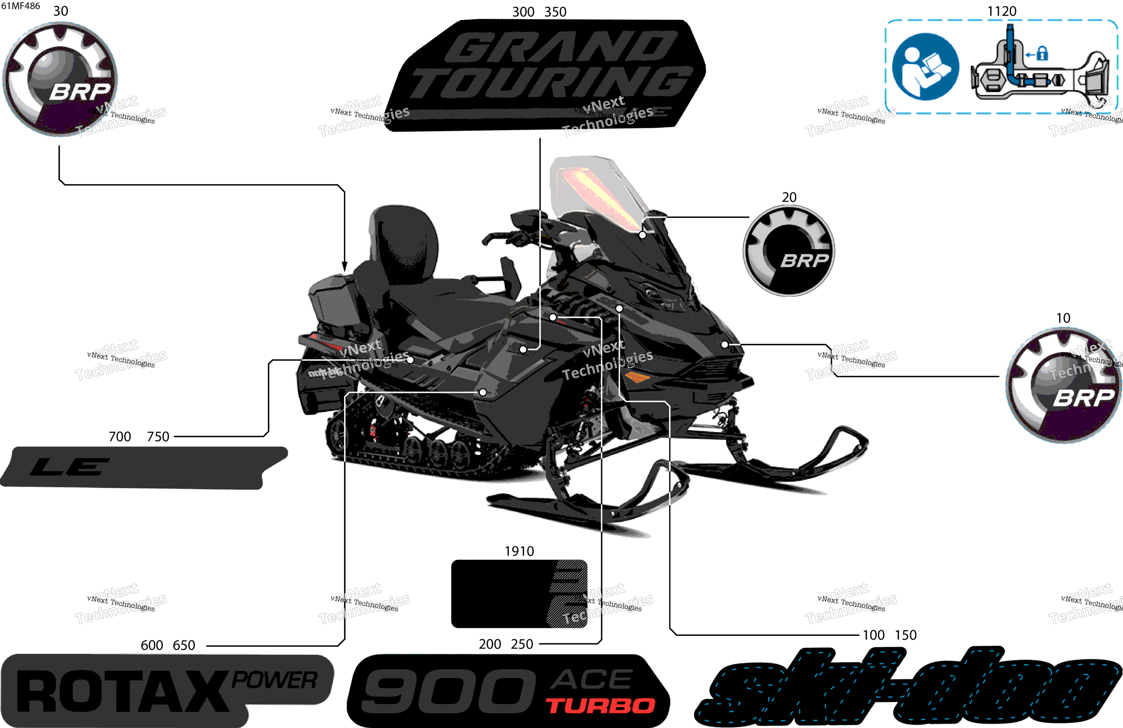 2026 GRAND TOURING - LE - 900 ACE TURBO - ERTA - Deep Black - 15X137X1.25ST3 Track