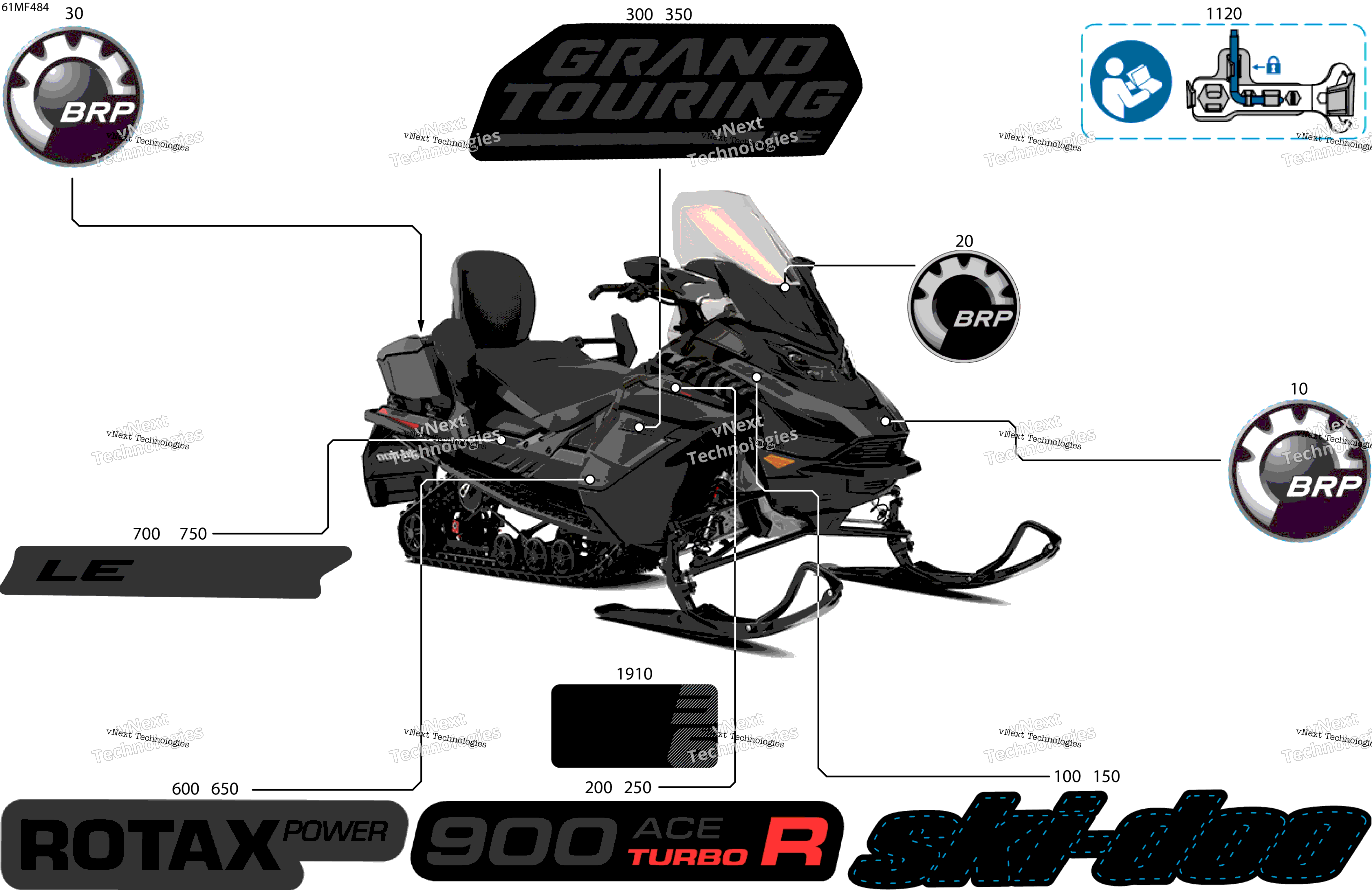 2026 GRAND TOURING - LE - 900 ACE TURBO R - EPTA - Deep Black - 15X137X1.25ST3 Track