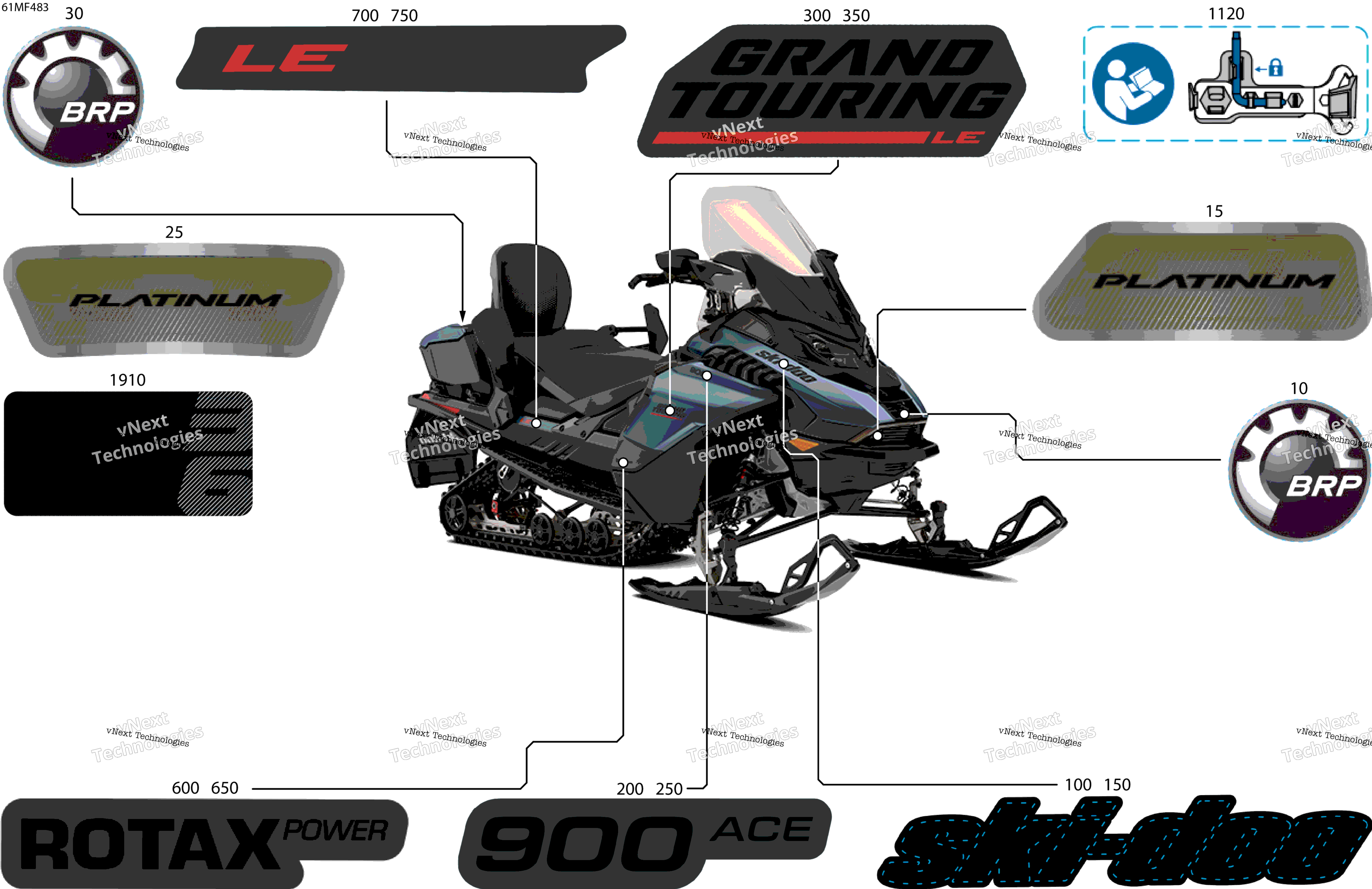 2026 GRAND TOURING - LE with Luxury Package - 900 ACE - EBTB - Mineral Blue - 15X137X1.25ST3IR Track