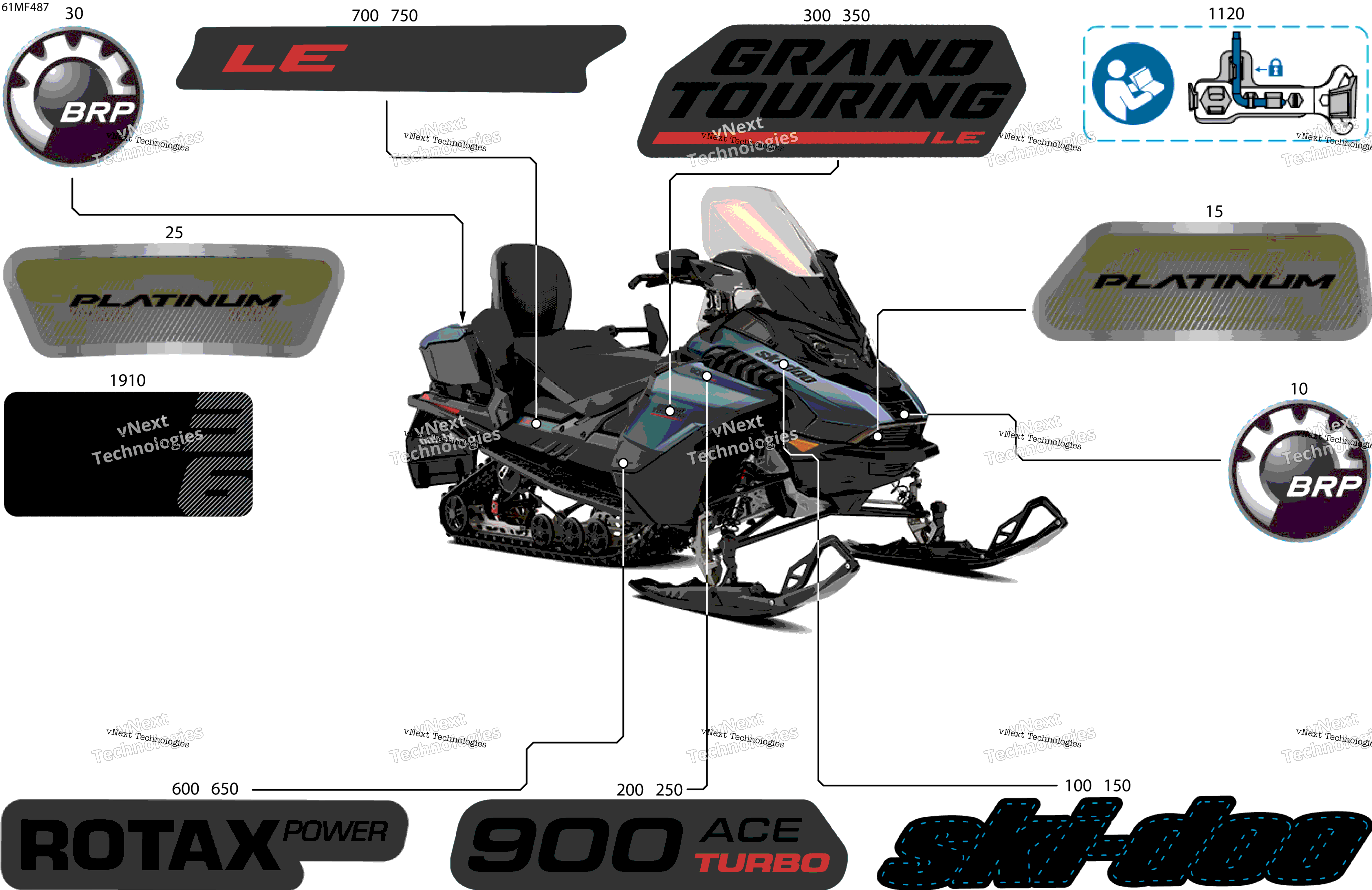2026 GRAND TOURING - LE with Luxury Package - 900 ACE TURBO - ERTB - Mineral Blue - 15X137X1.25ST3IR Track