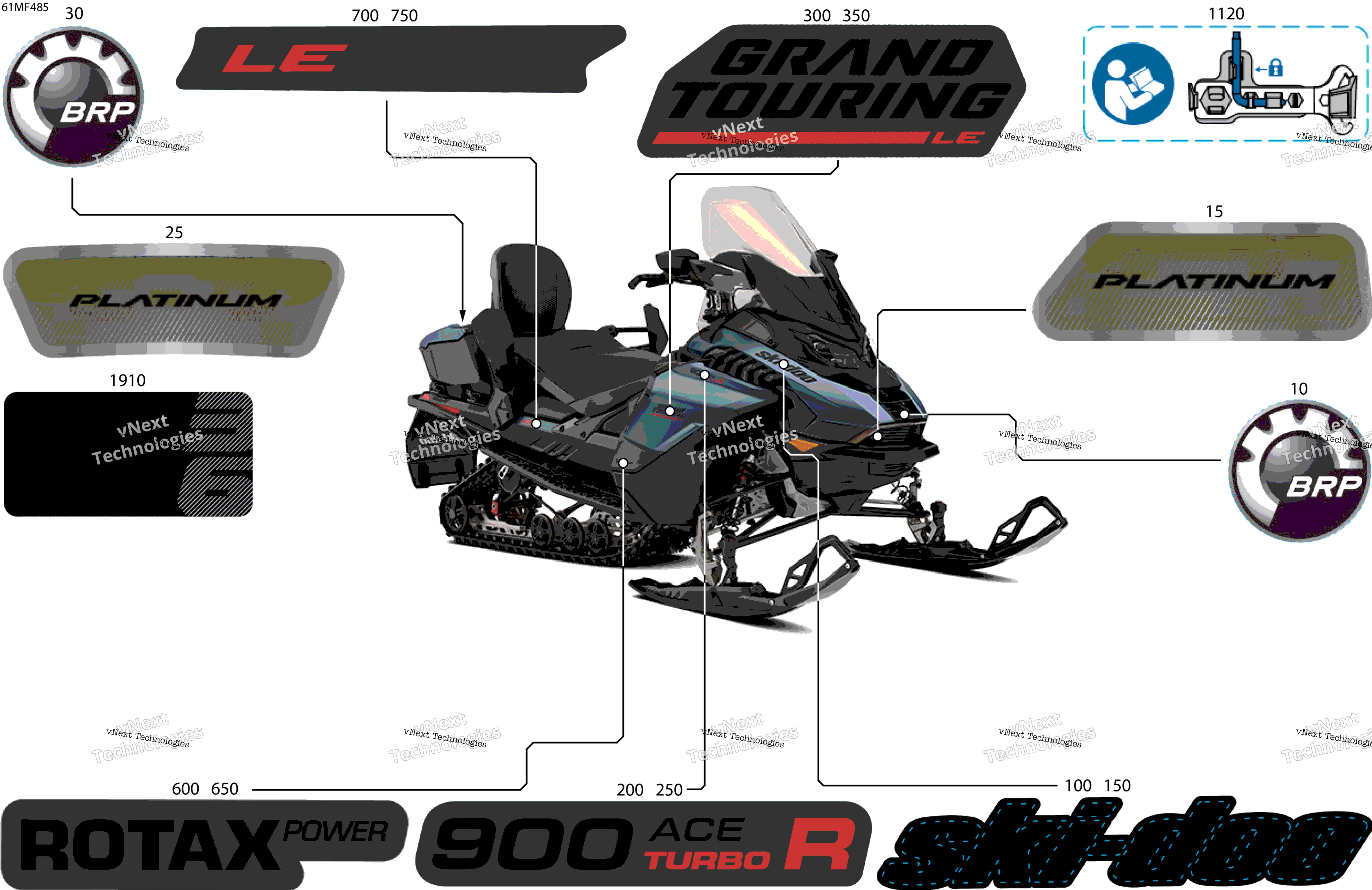2026 GRAND TOURING - LE with Luxury Package - 900 ACE TURBO R - EPTB - Mineral Blue - 15X137X1.25ST3IR Track