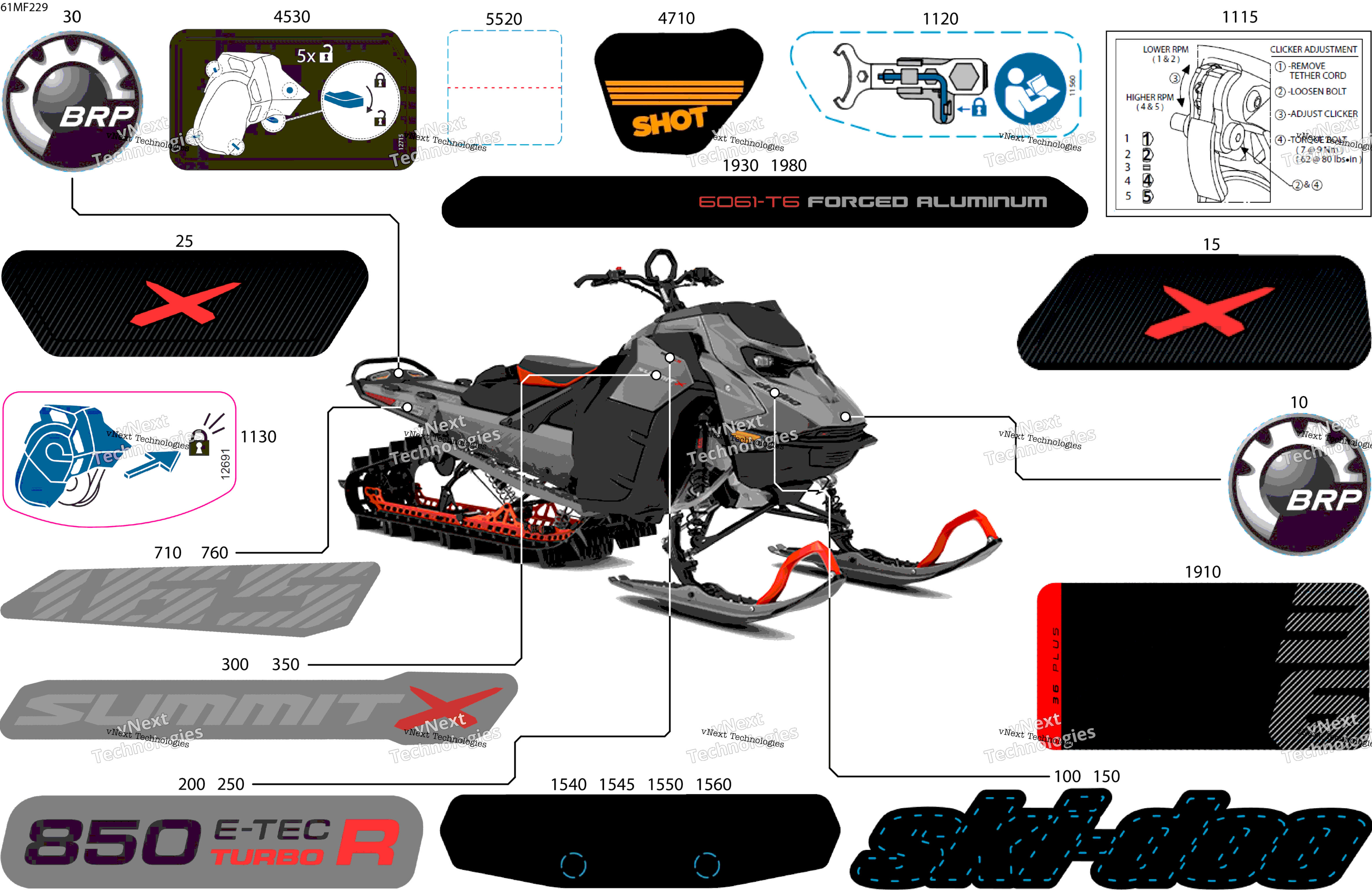 2026 SUMMIT - X - 850 E-TEC Turbo R - TATD - Monument Gray - 16X165X3P4F Track