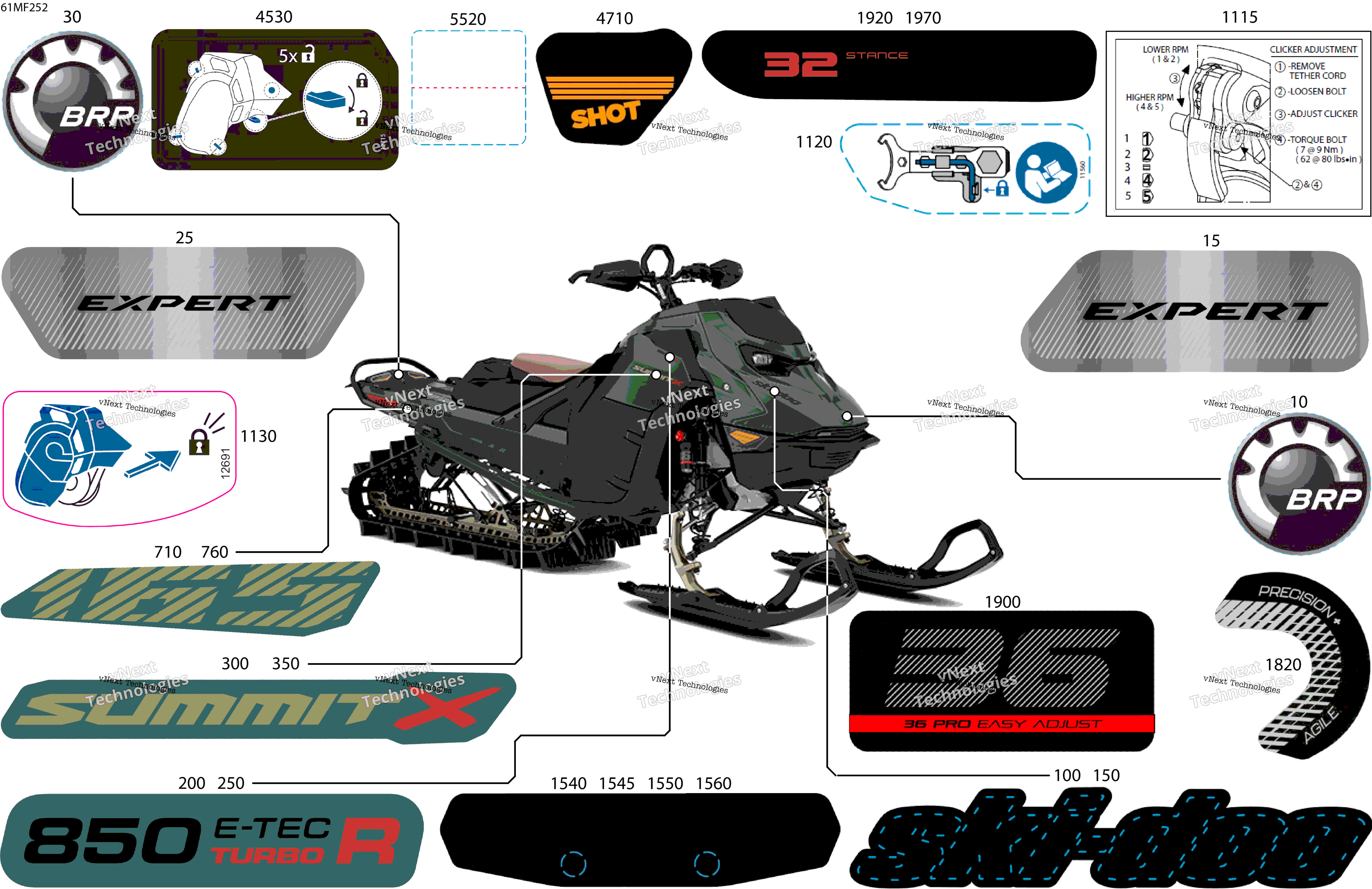 2026 SUMMIT - X with Expert Package - 850 E-TEC Turbo R - TJTF - Tundra Green - 16X165X3P4 Track