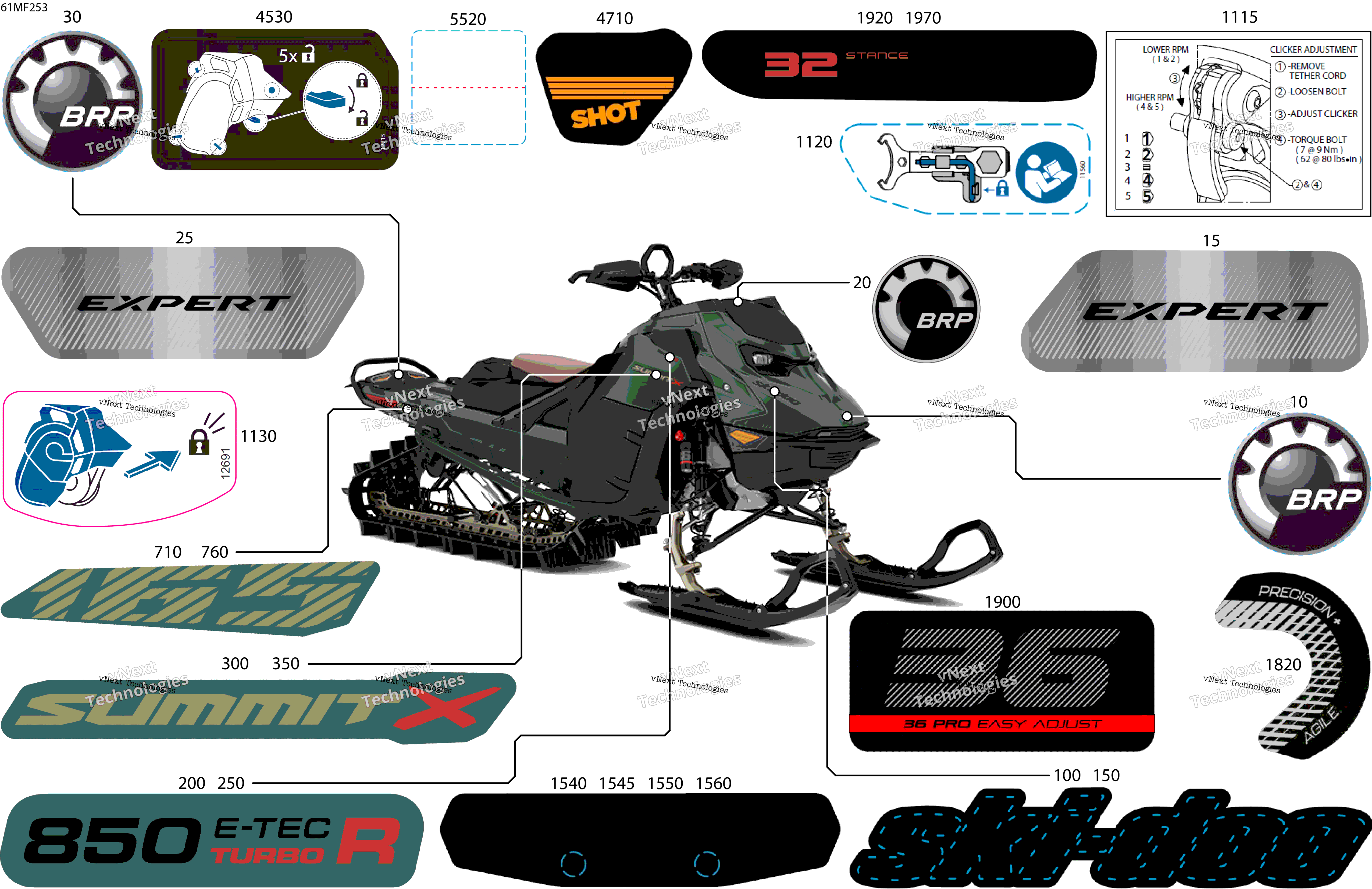 2026 SUMMIT - X with Expert Package - 850 E-TEC Turbo R - TJTG - Tundra Green - 16X165X3P4 Track