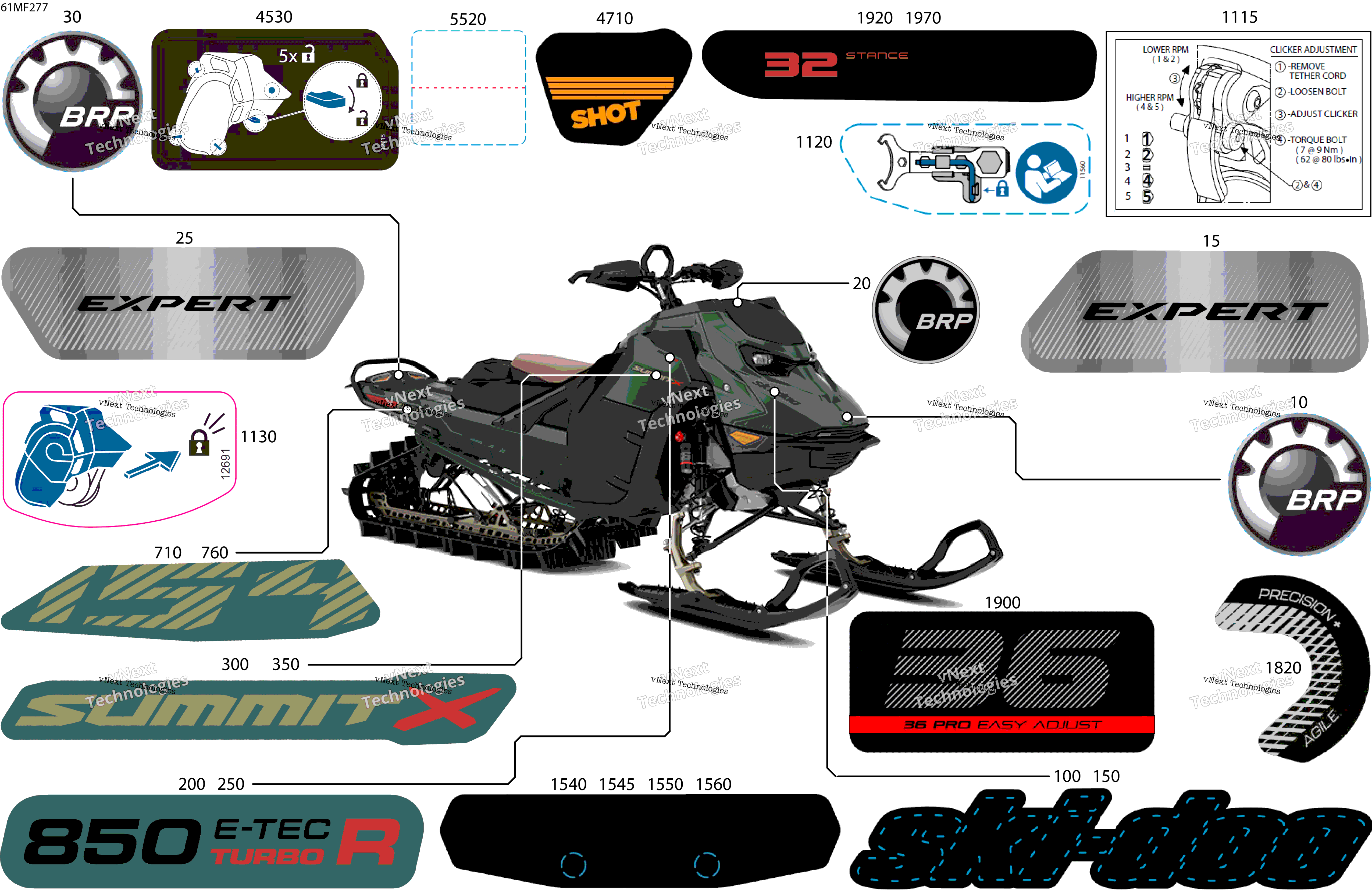 2026 SUMMIT - X with Expert Package - 850 E-TEC Turbo R - TSTG - Monument Gray - 16X154X3P4 Track