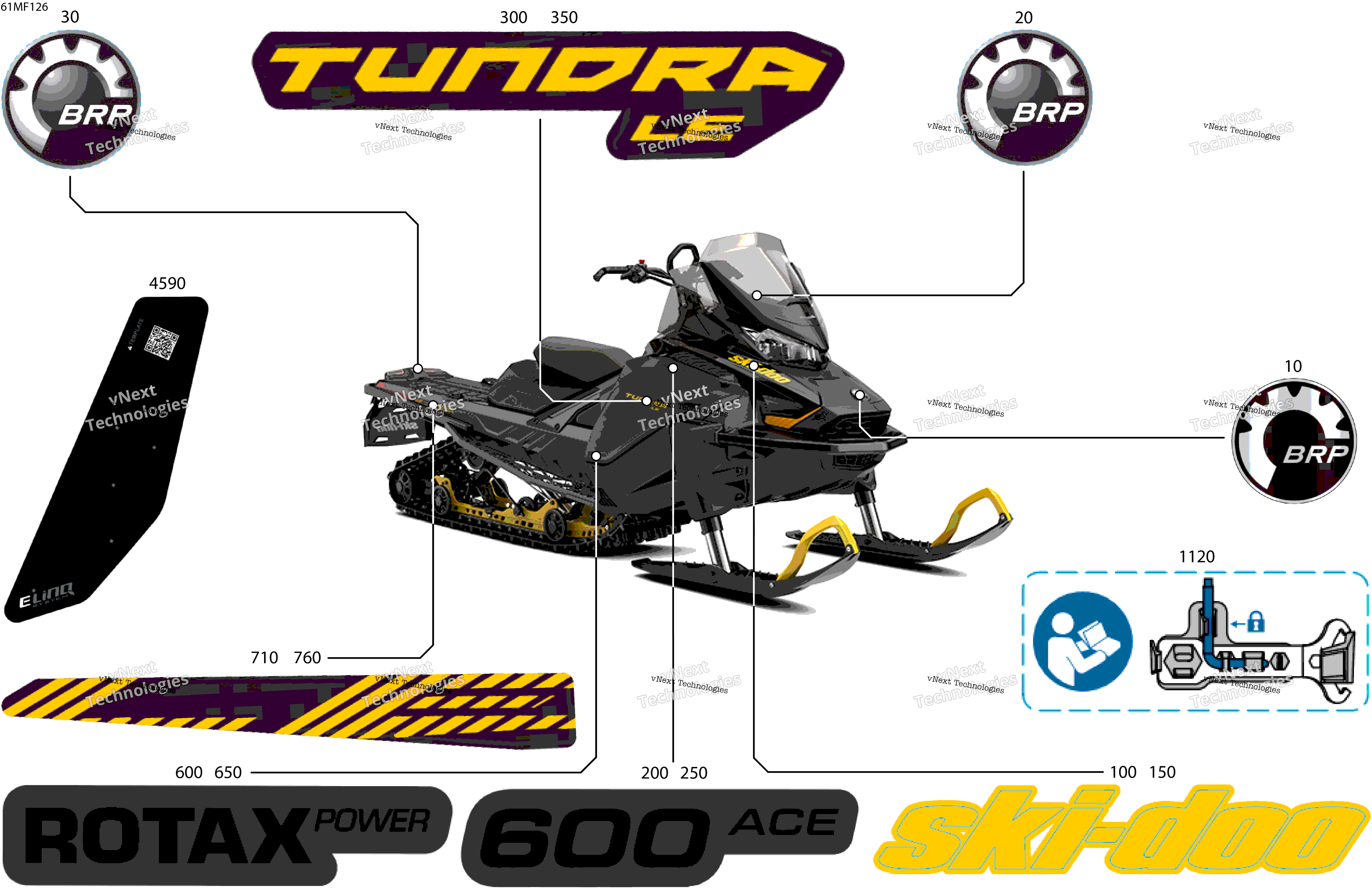 2026 TUNDRA - LE - 600 ACE - GNTA - Deep Black - 16X154X1.5CH Track