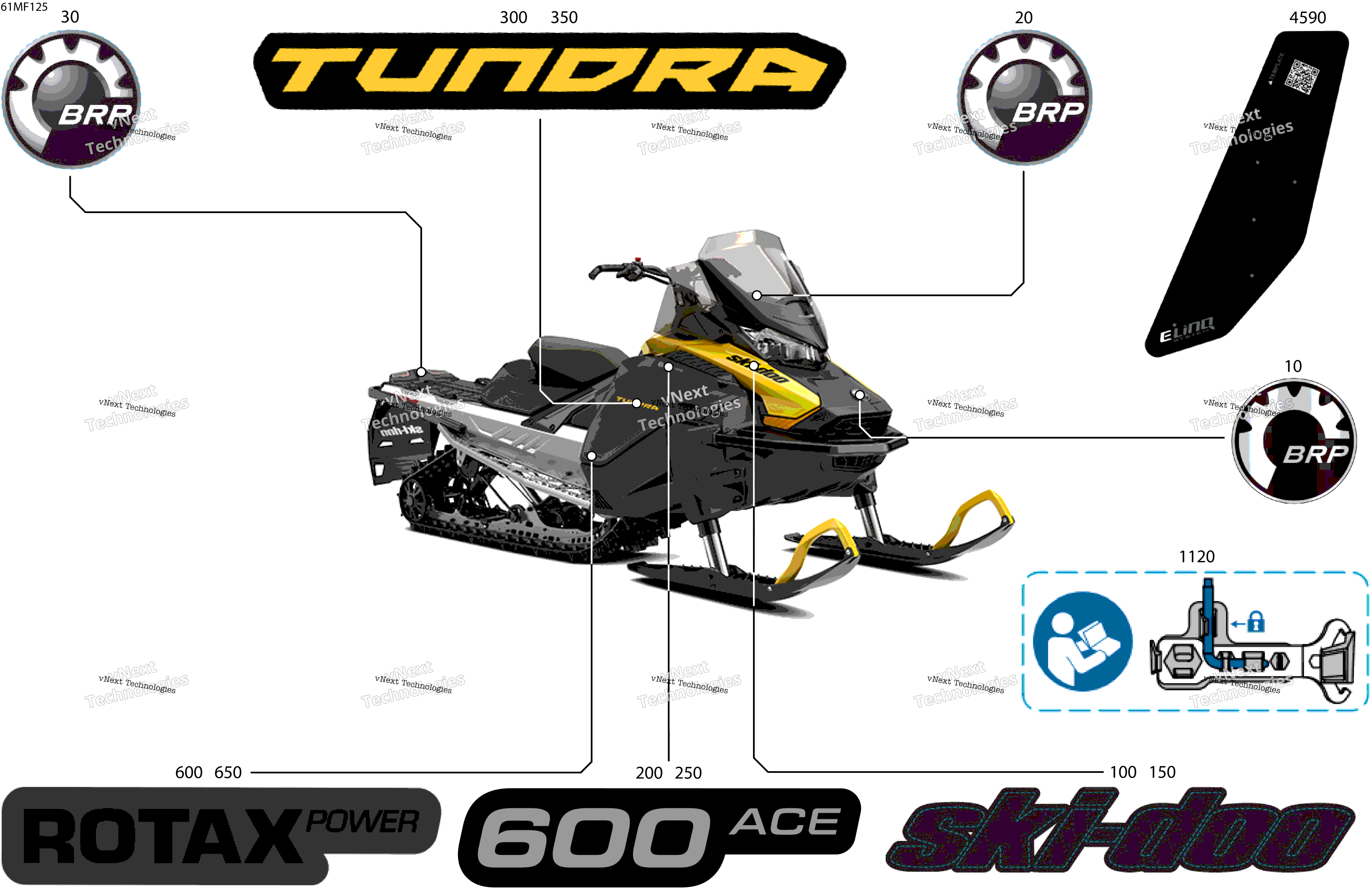 2026 TUNDRA - SPORT - 600 ACE - GMTB - Neo Yellow - 15X146X1.6C Track