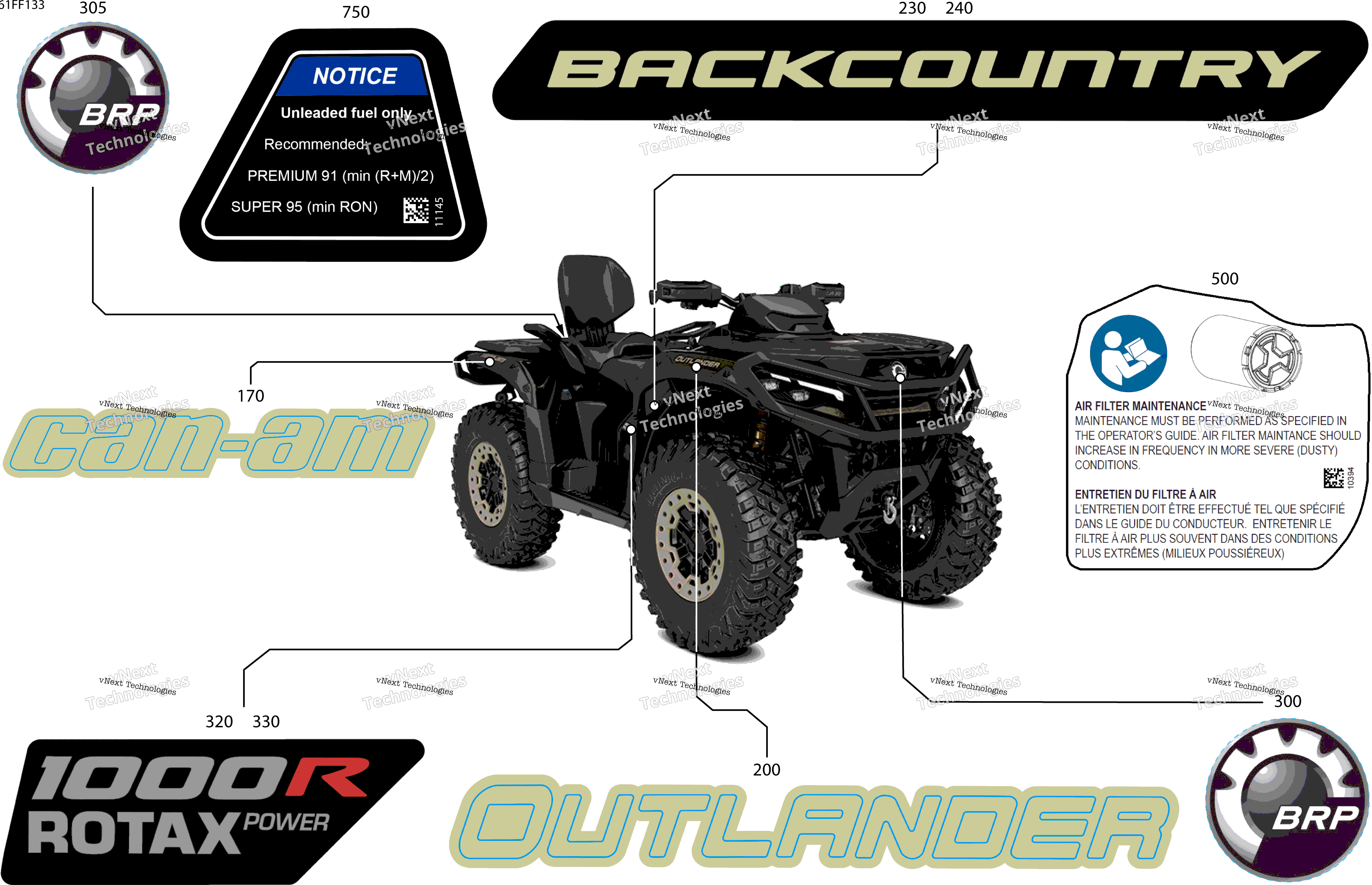 2026 OUT-MAX - 4X4 - BACKCOUNTRY - 1000R - 4MTD - CALI - Stealth Black