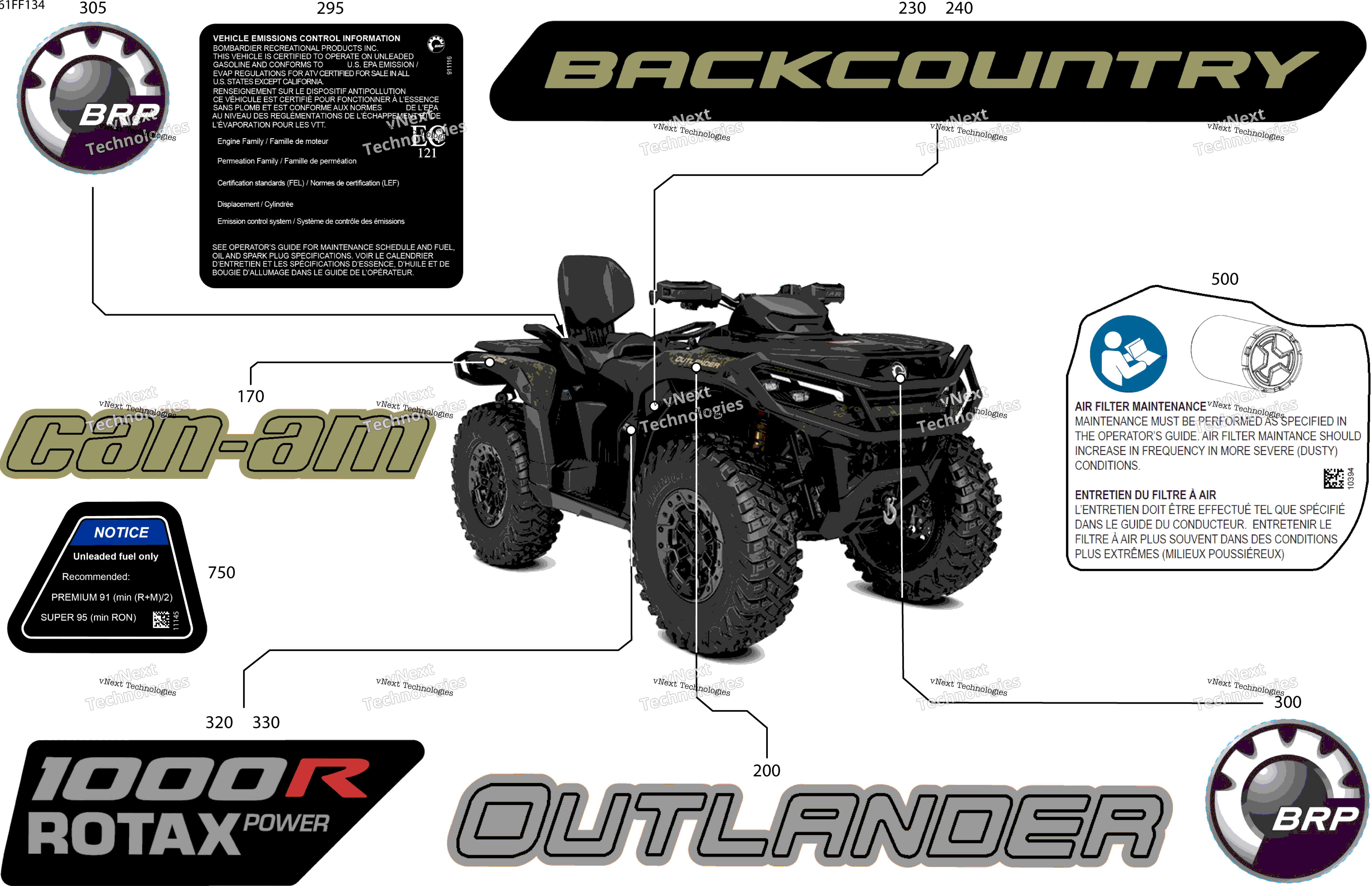 2026 OUT-MAX - 4X4 - BACKCOUNTRY - 1000R - 4MTE - Dark Camo