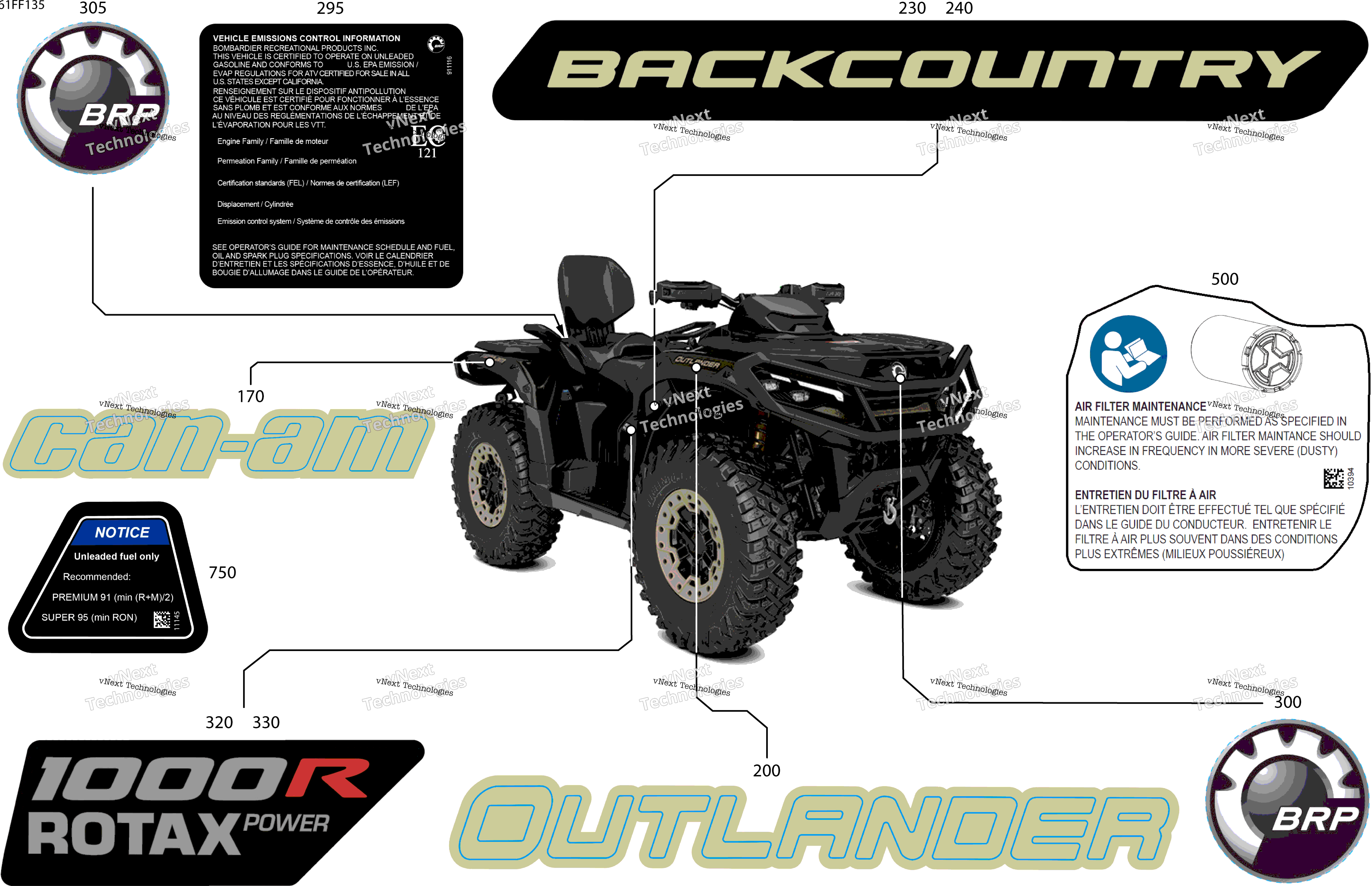 2026 OUT-MAX - 4X4 - BACKCOUNTRY - 1000R - 4MTF - Stealth Black