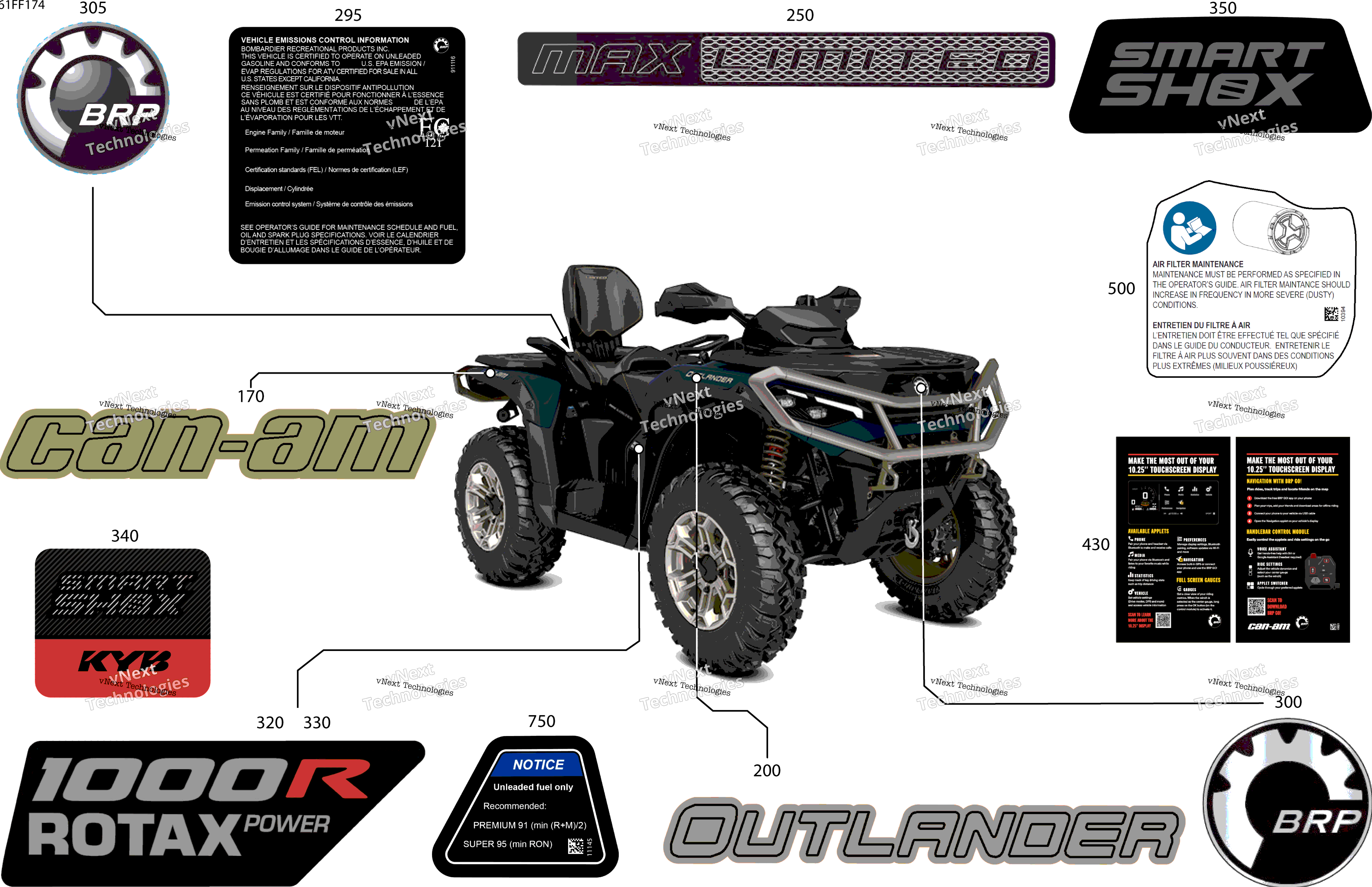 2026 OUT-MAX - 4X4 - LTD - 1000R - 4WTG - Dusty Navy Satin