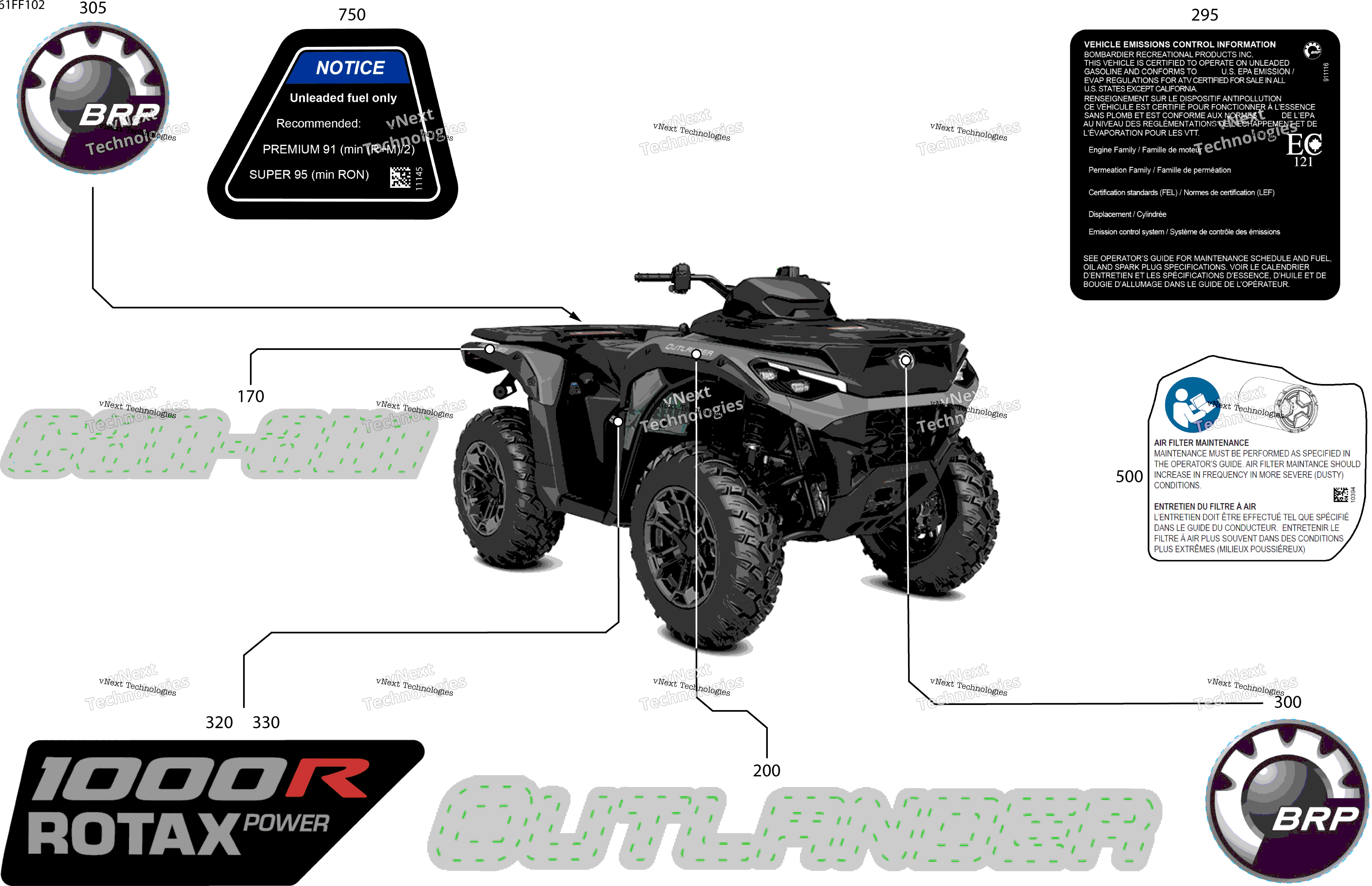 2026 OUTLANDER - 4X4 - DPS - 1000R - 4DTA - Granite Grey